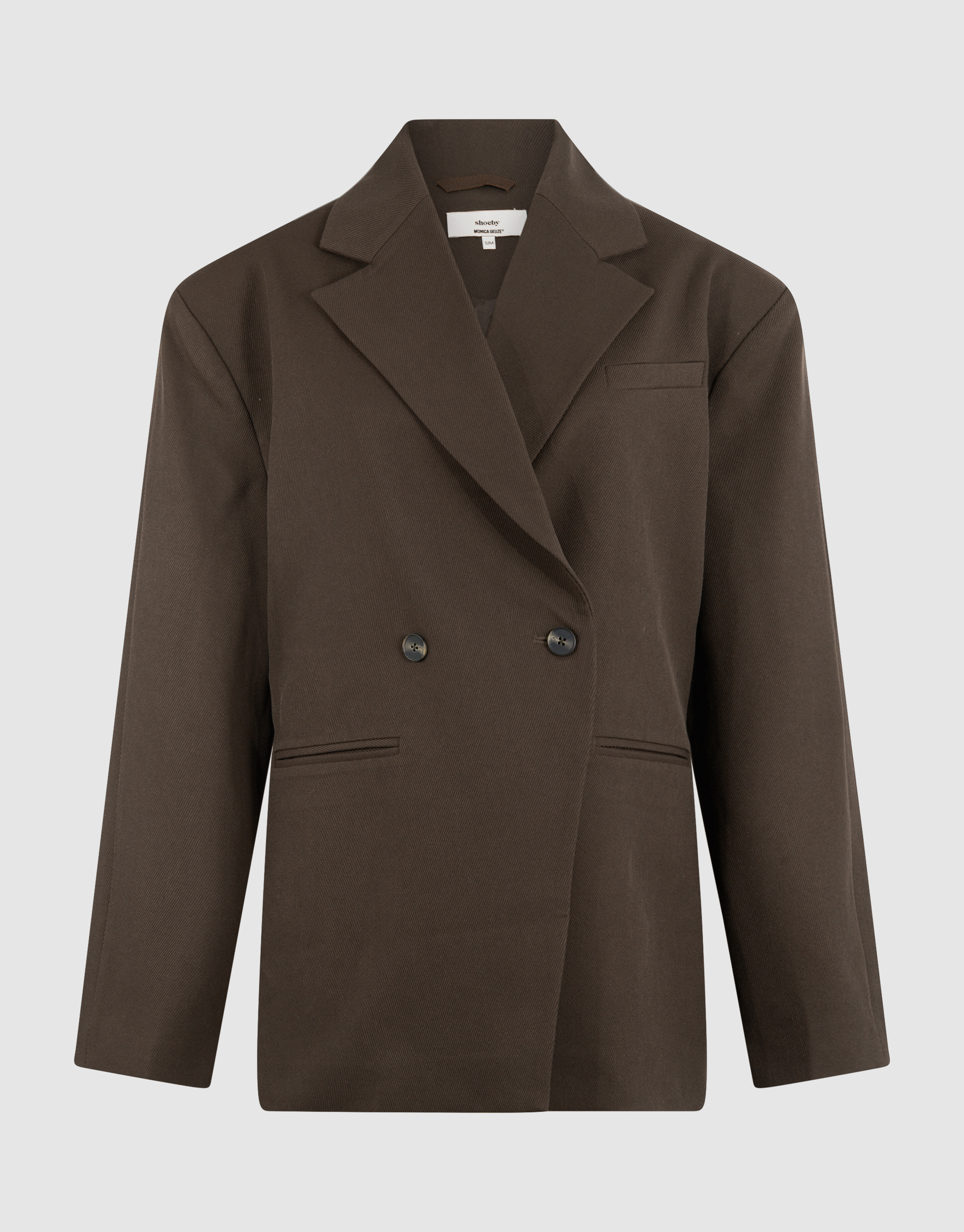 Getaillerde Blazer Donkerbruin By Monica SHOEBY WOMEN