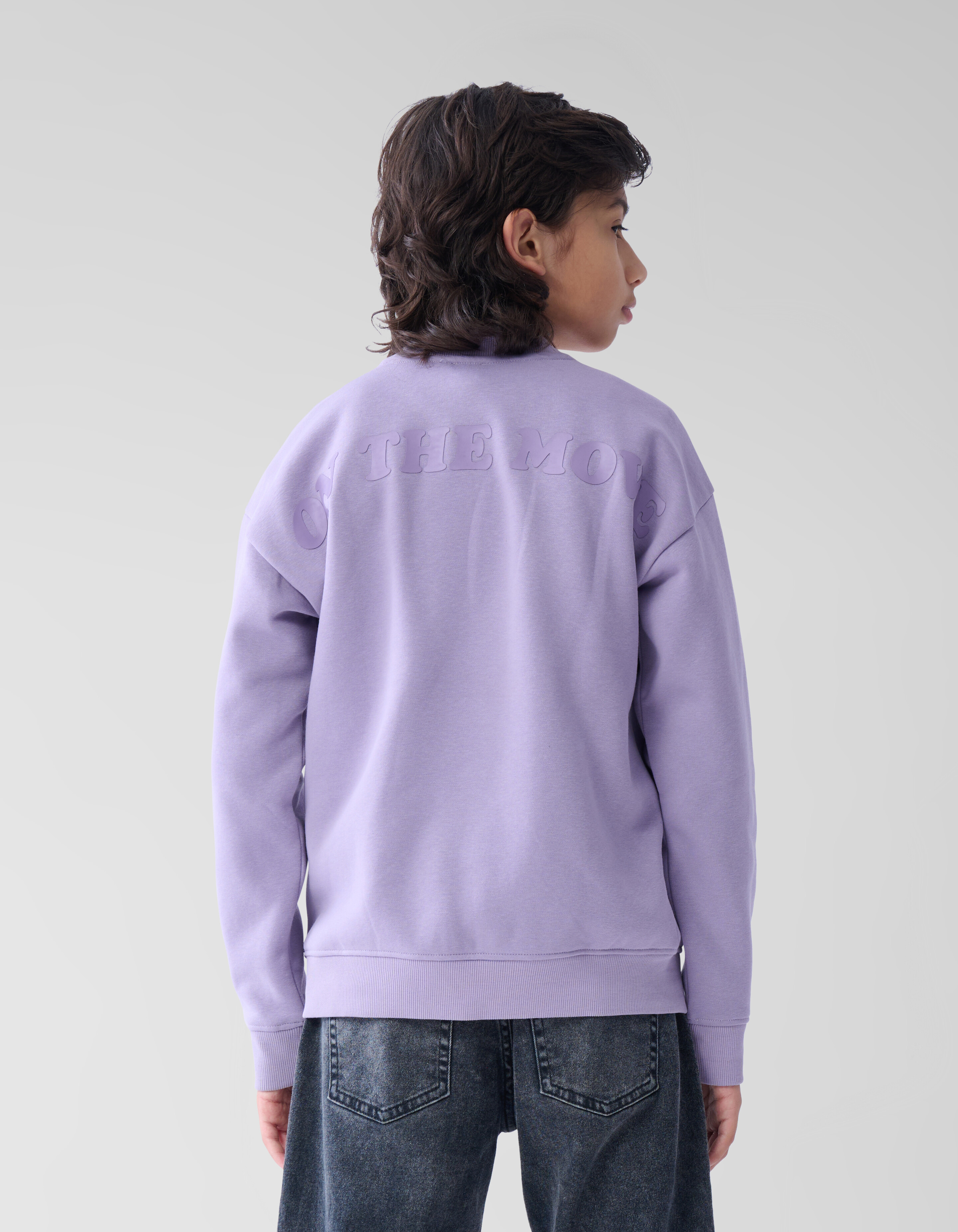 Backprint Sweater Lichtpaars SHOEBY BOYS