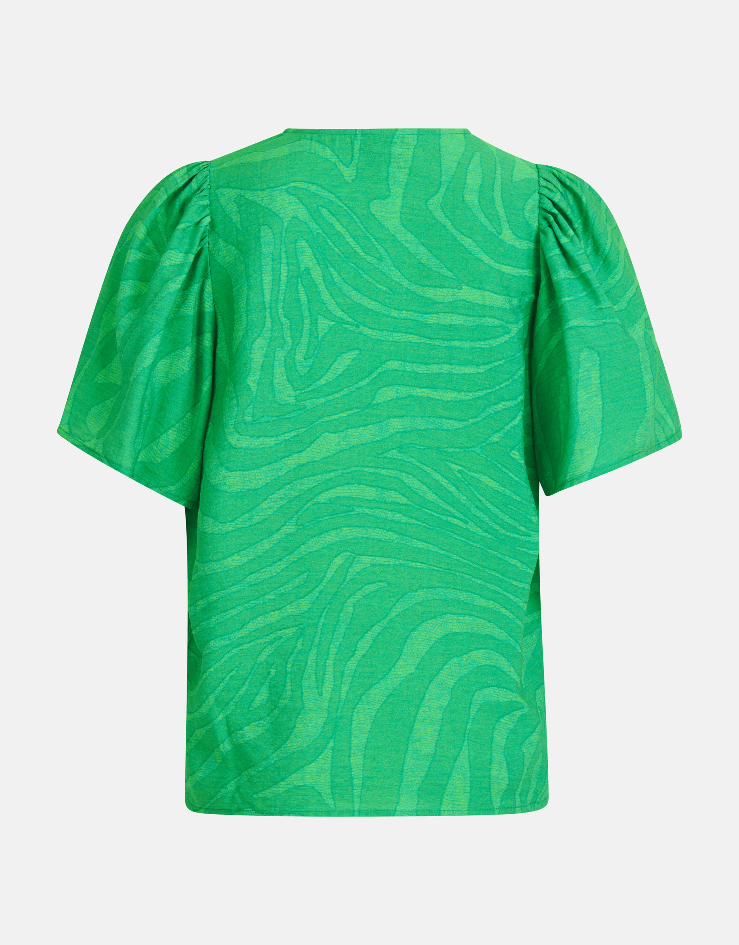 Zebra Print Top Groen SHOEBY WOMEN