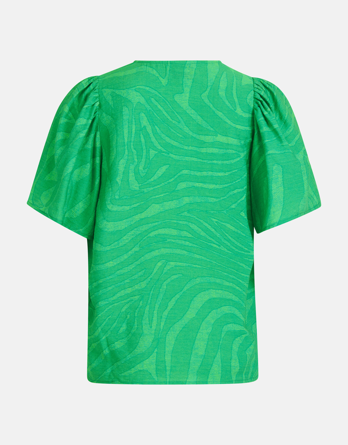 Zebra Print Top Groen SHOEBY WOMEN