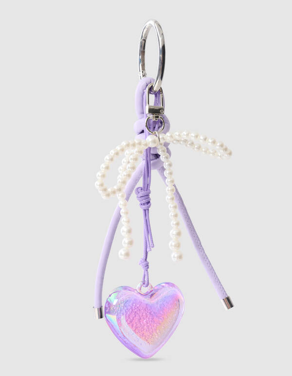 Fun Heart Sleutelhanger Paars SHOEBY ACCESSOIRES