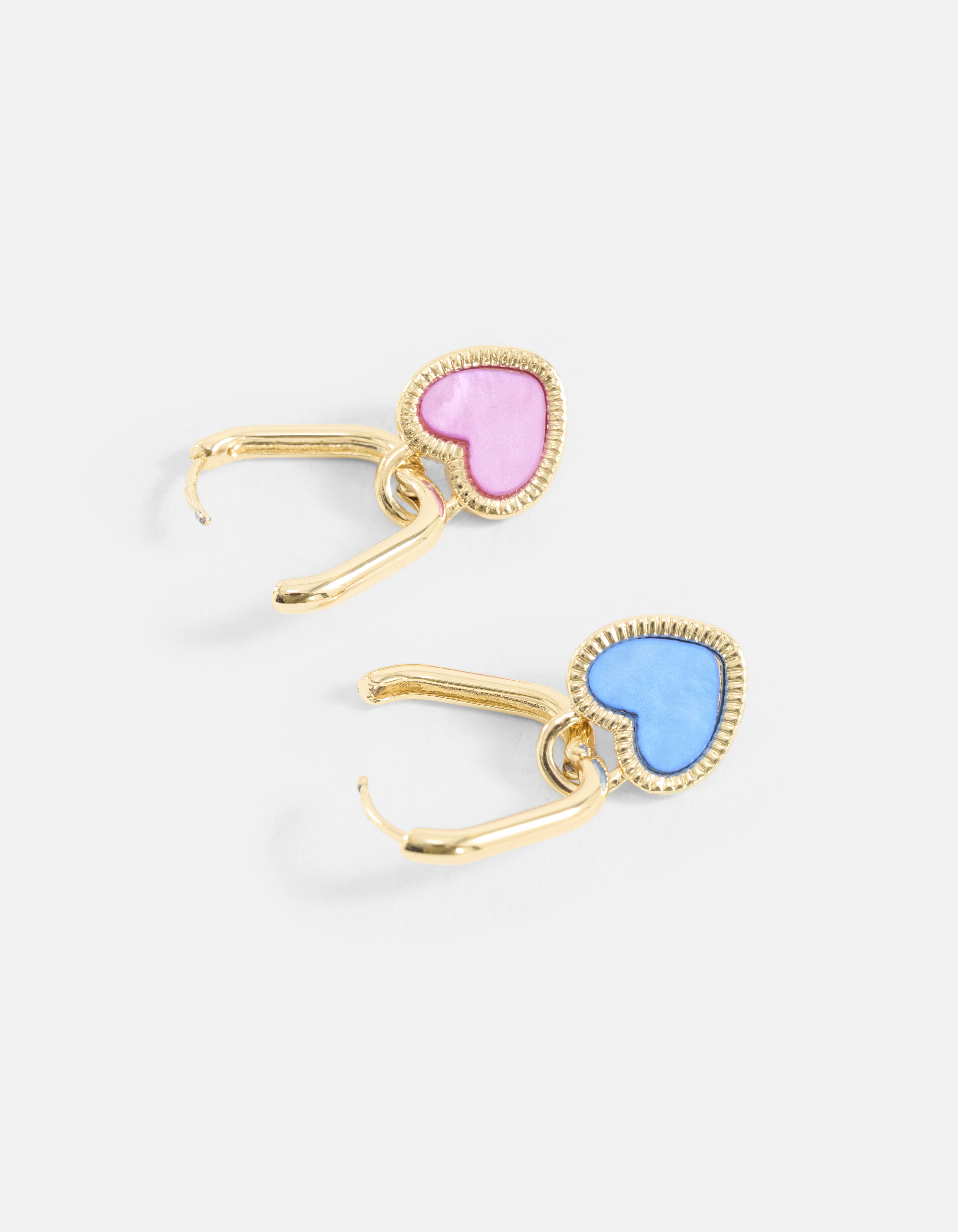 Two Colored Heart Oorbellen Goud SHOEBY ACCESSOIRES