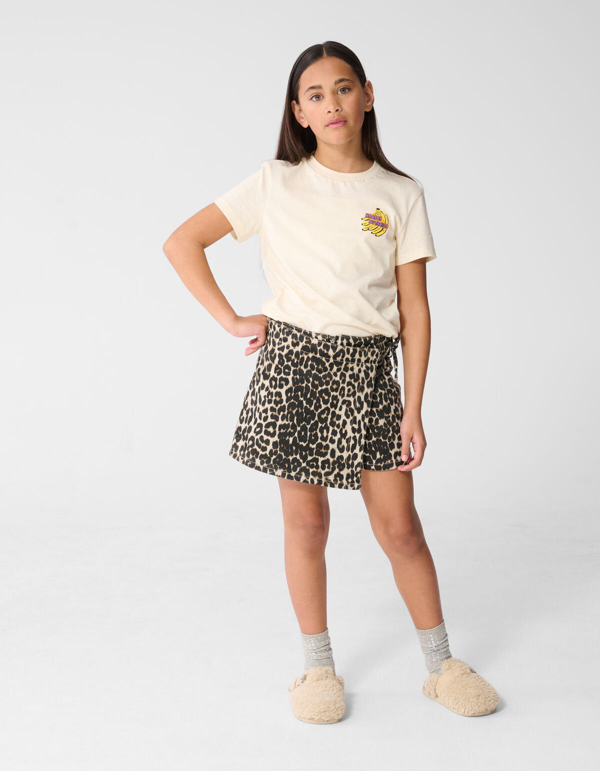 Botanica Artwork T-shirt Gebroken Wit SHOEBY GIRLS