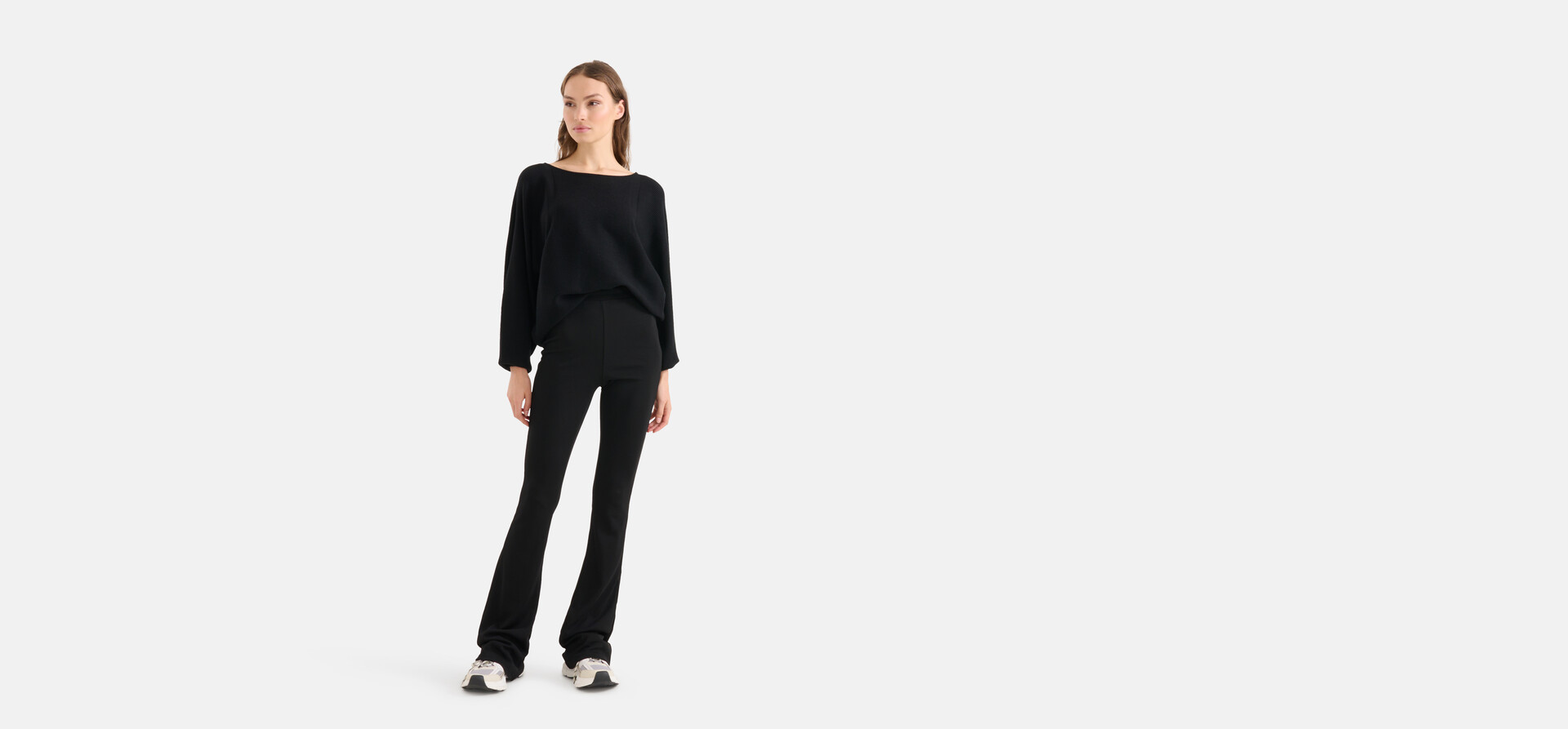 Flared Fit Legging Zwart SHOEBY WOMEN