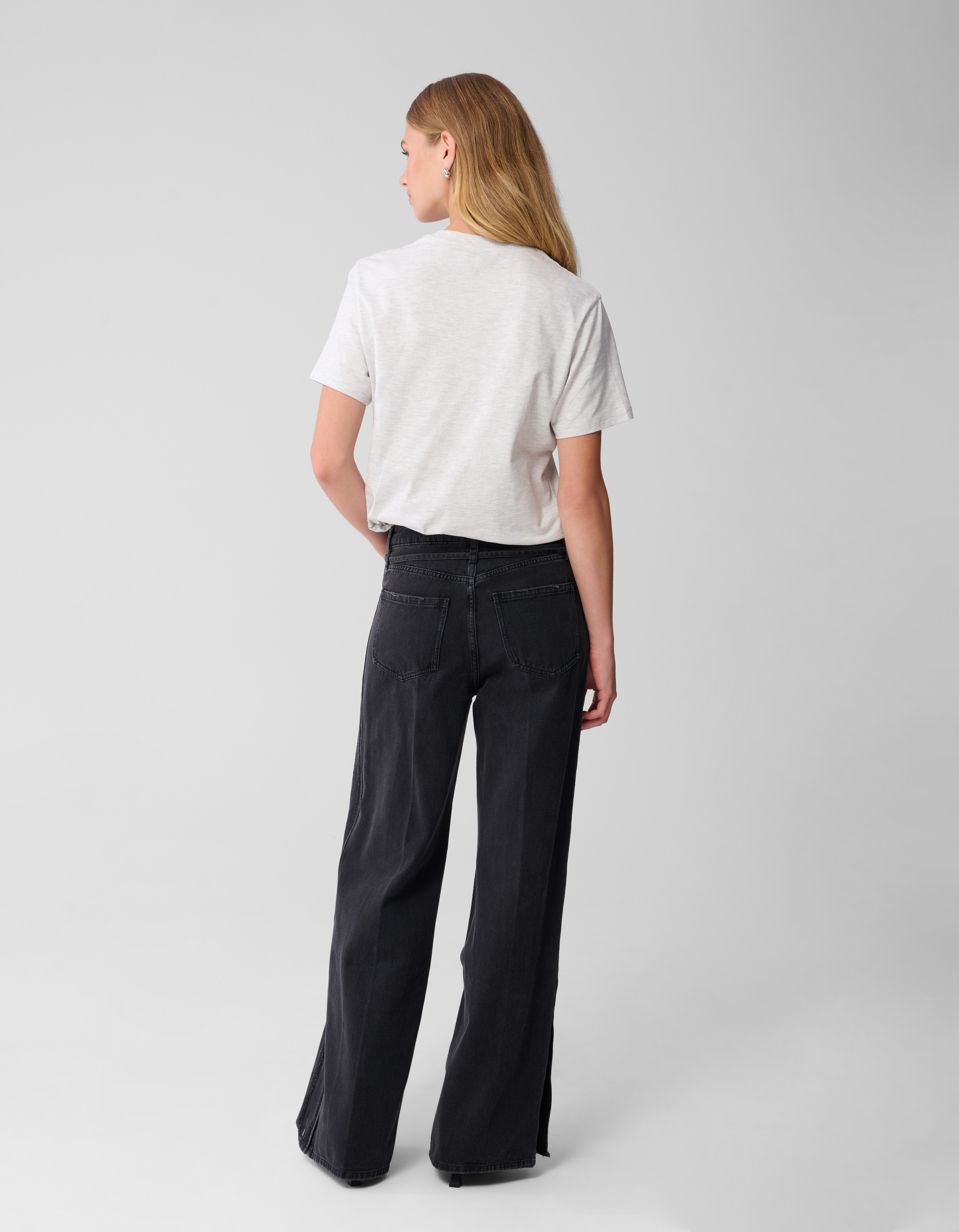 Basis T-shirt Lichtgrijs SHOEBY WOMEN