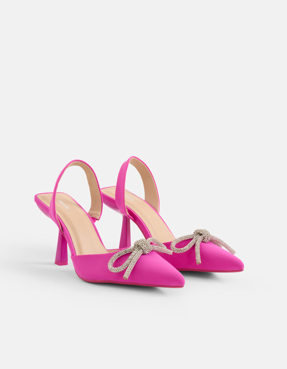 Strass Strik Hakken Roze SHOEBY SHOES