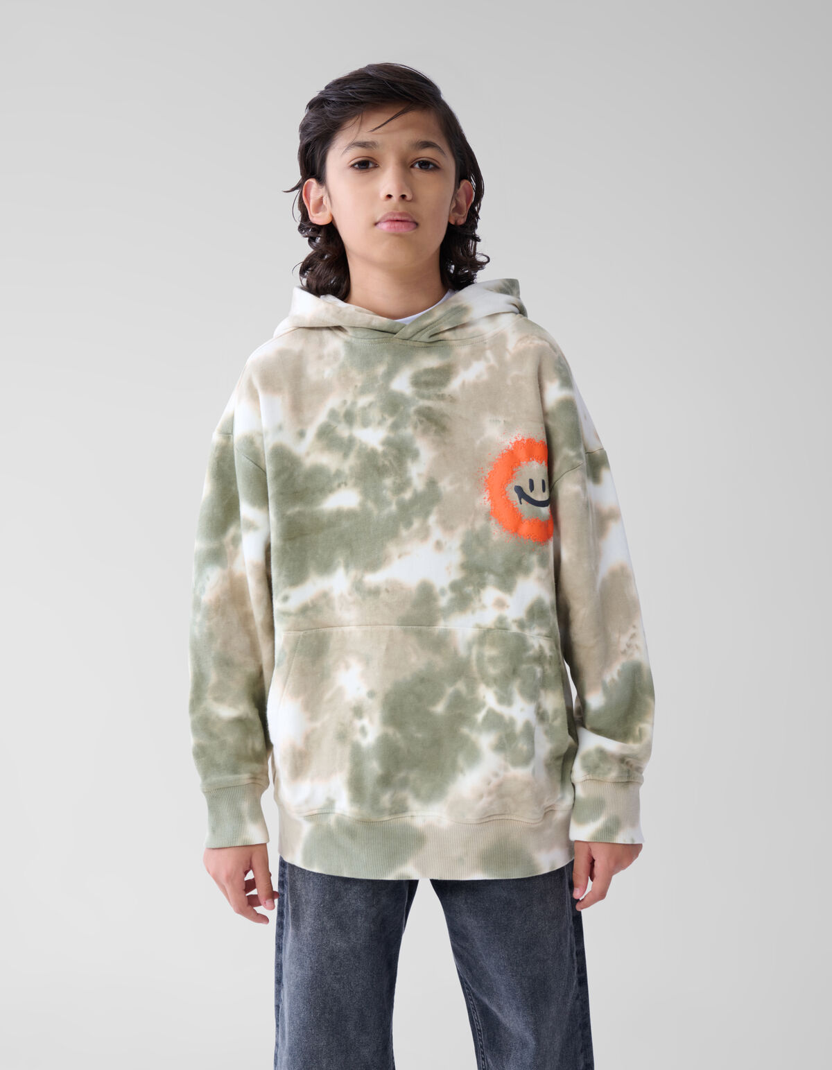 Tie Dye Hoodie Groen SHOEBY BOYS