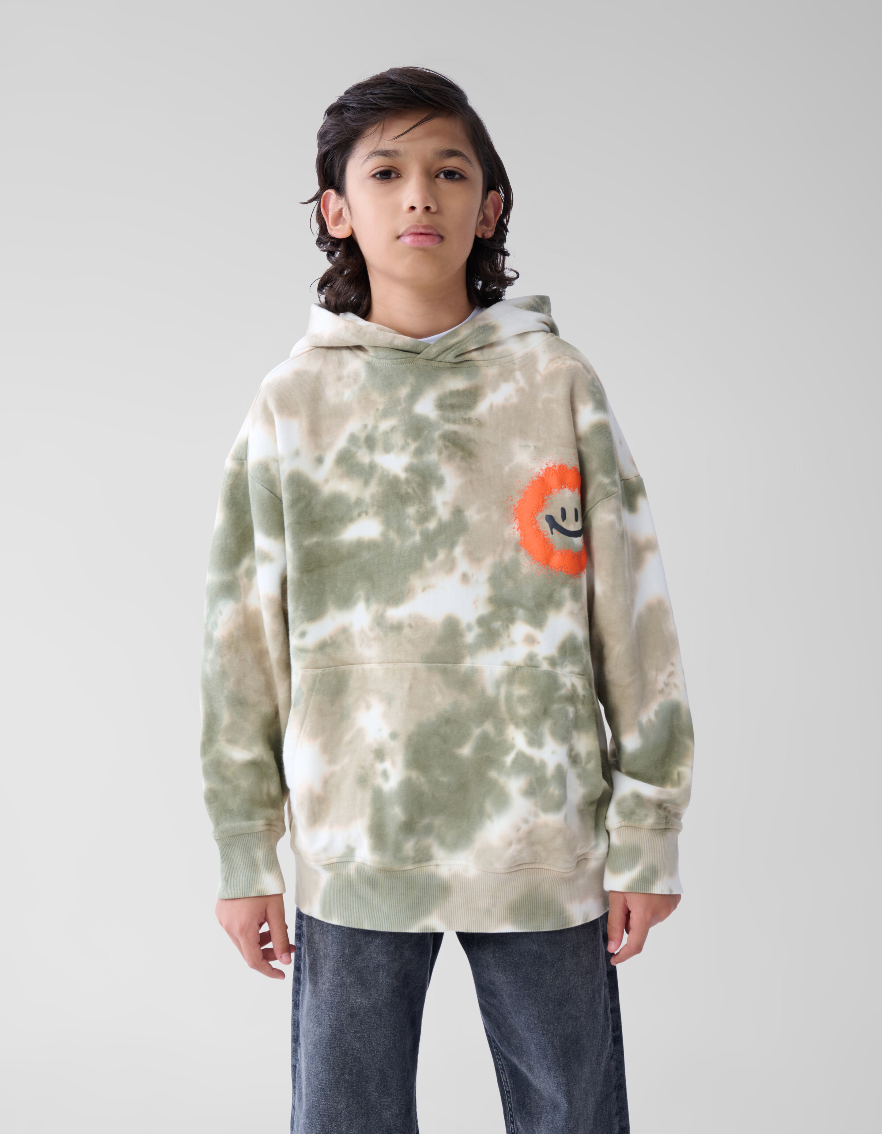 Tie Dye Hoodie Groen SHOEBY BOYS