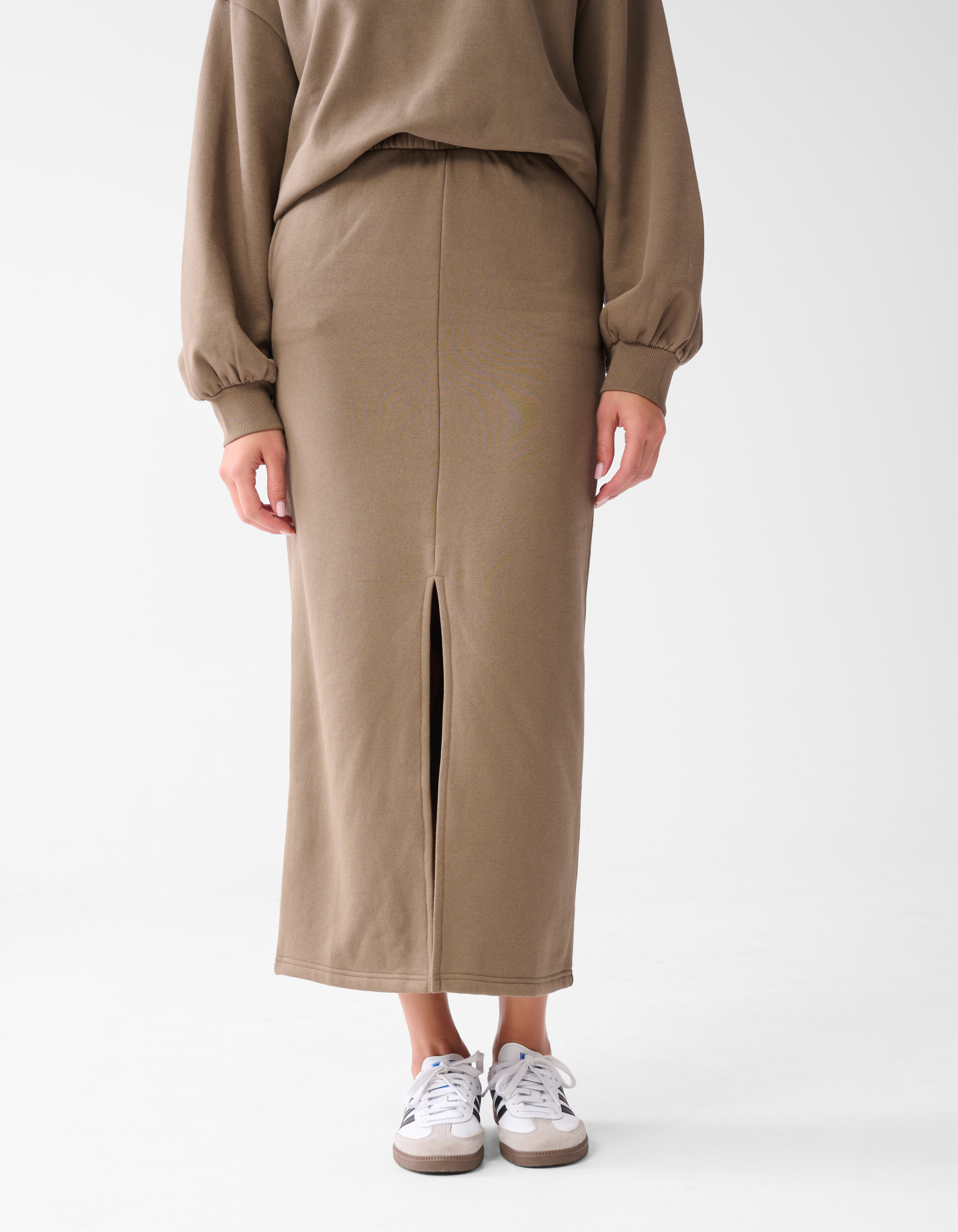 Sweat Maxi Rok Bruin SHOEBY WOMEN