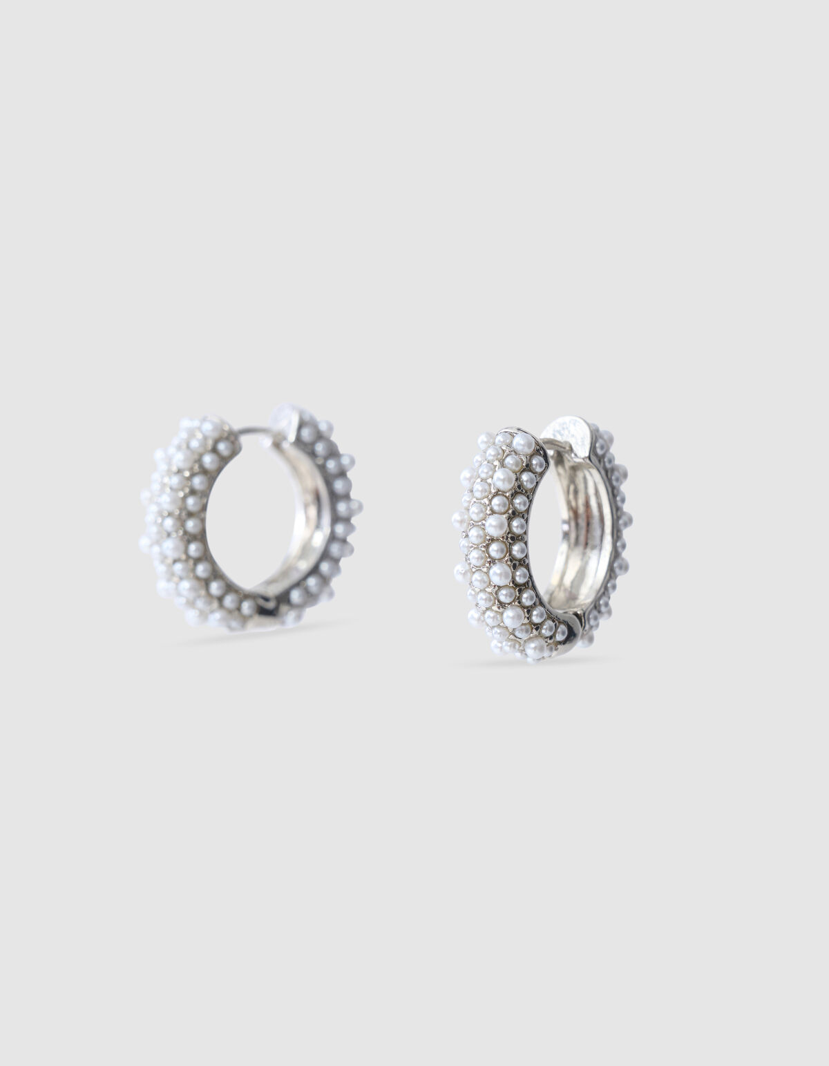 Parel Hoops Oorbellen Zilver SHOEBY ACCESSOIRES
