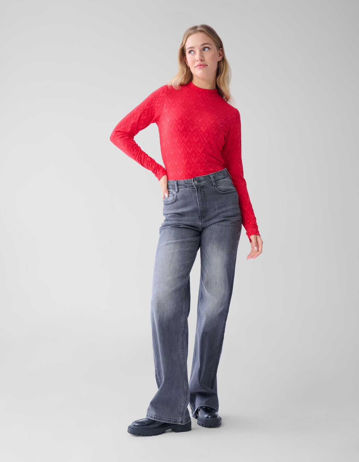 Structuur Top Rood SHOEBY WOMEN
