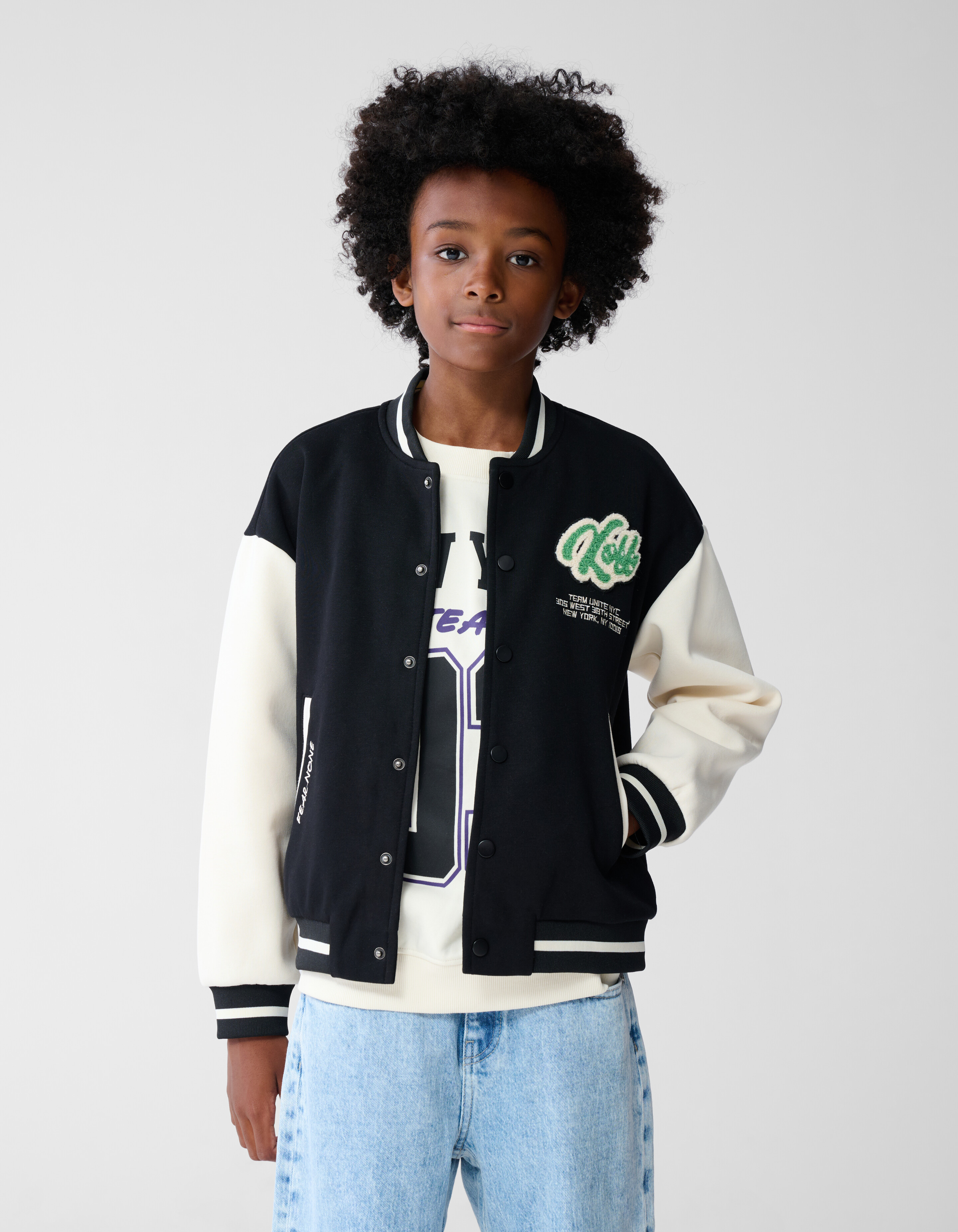 Kick Off Artwork Bomber Zwart/Wit SHOEBY BOYS