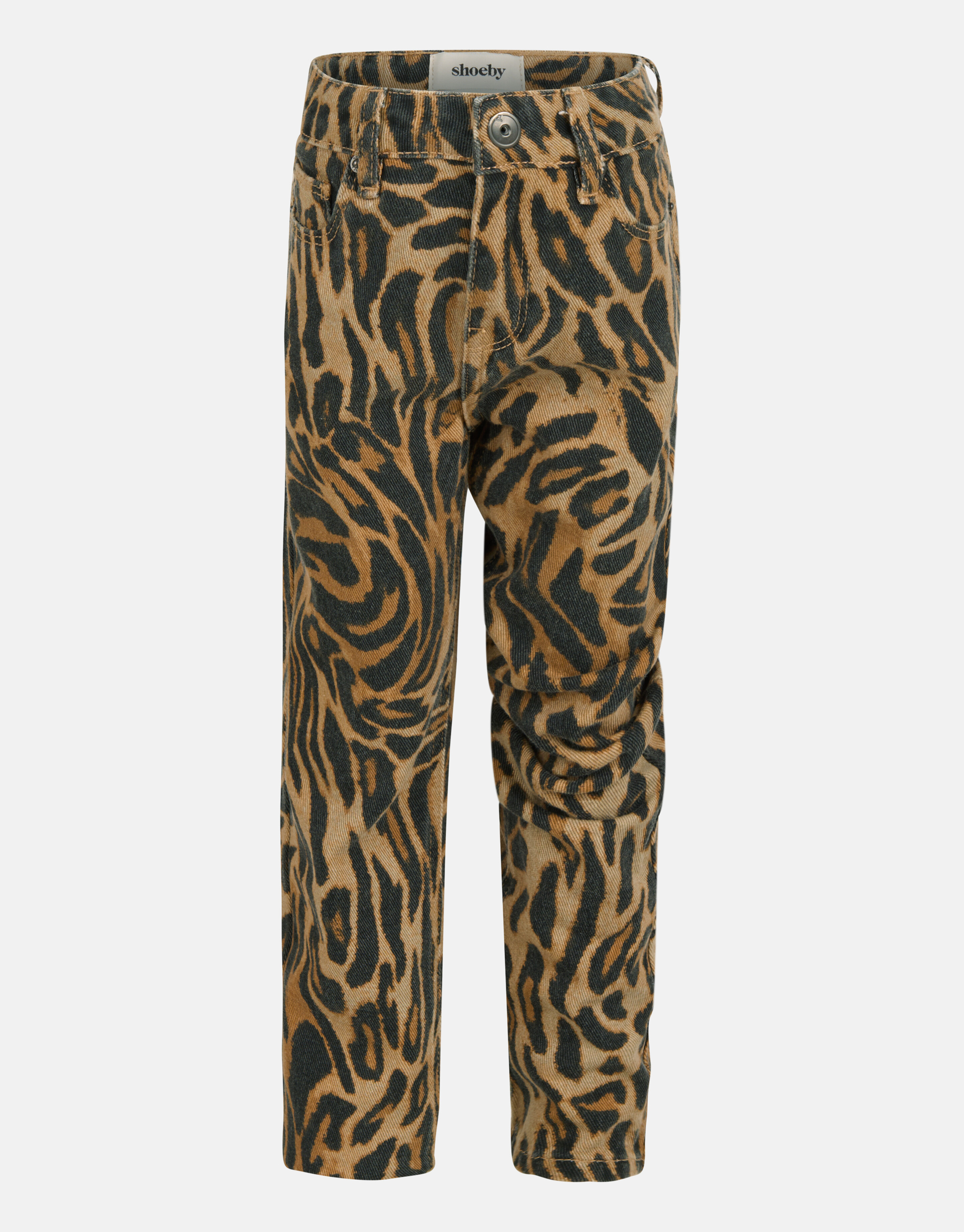 Leopard Straight Fit Denim Jeans SHOEBY GIRLS