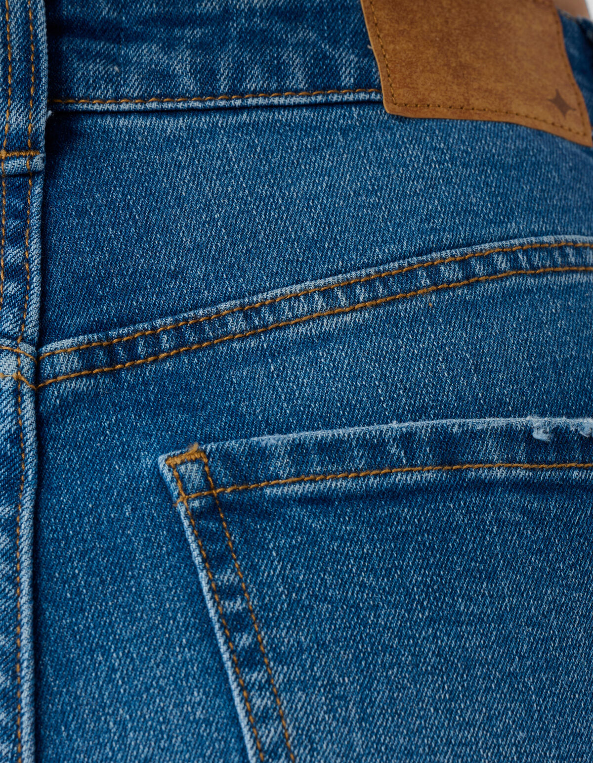 Turn Up Wide Leg Fit Jeans Mediumstone By Mieke SHOEBY WOMEN