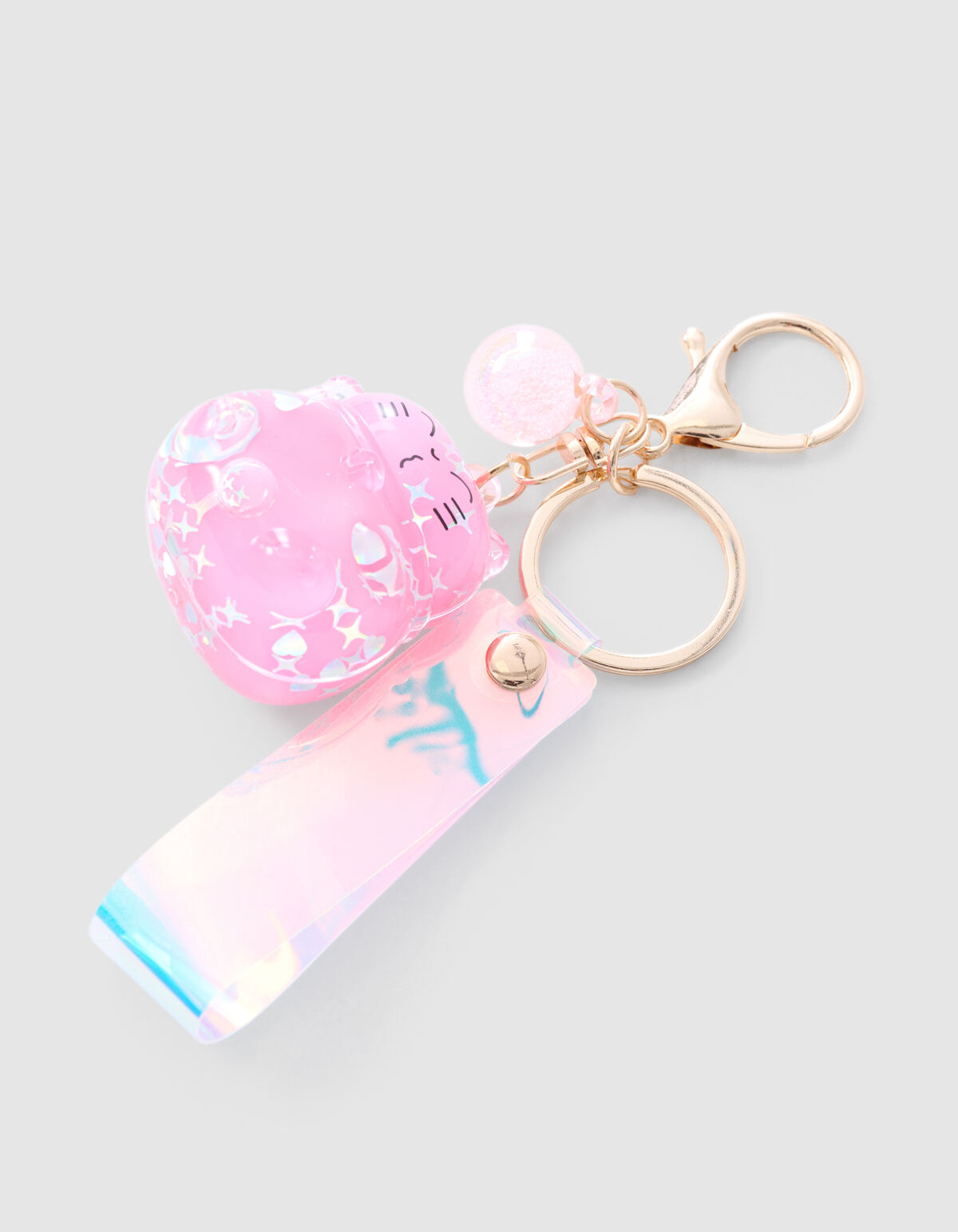 Kat Sleutelhanger Roze SHOEBY ACCESSOIRES