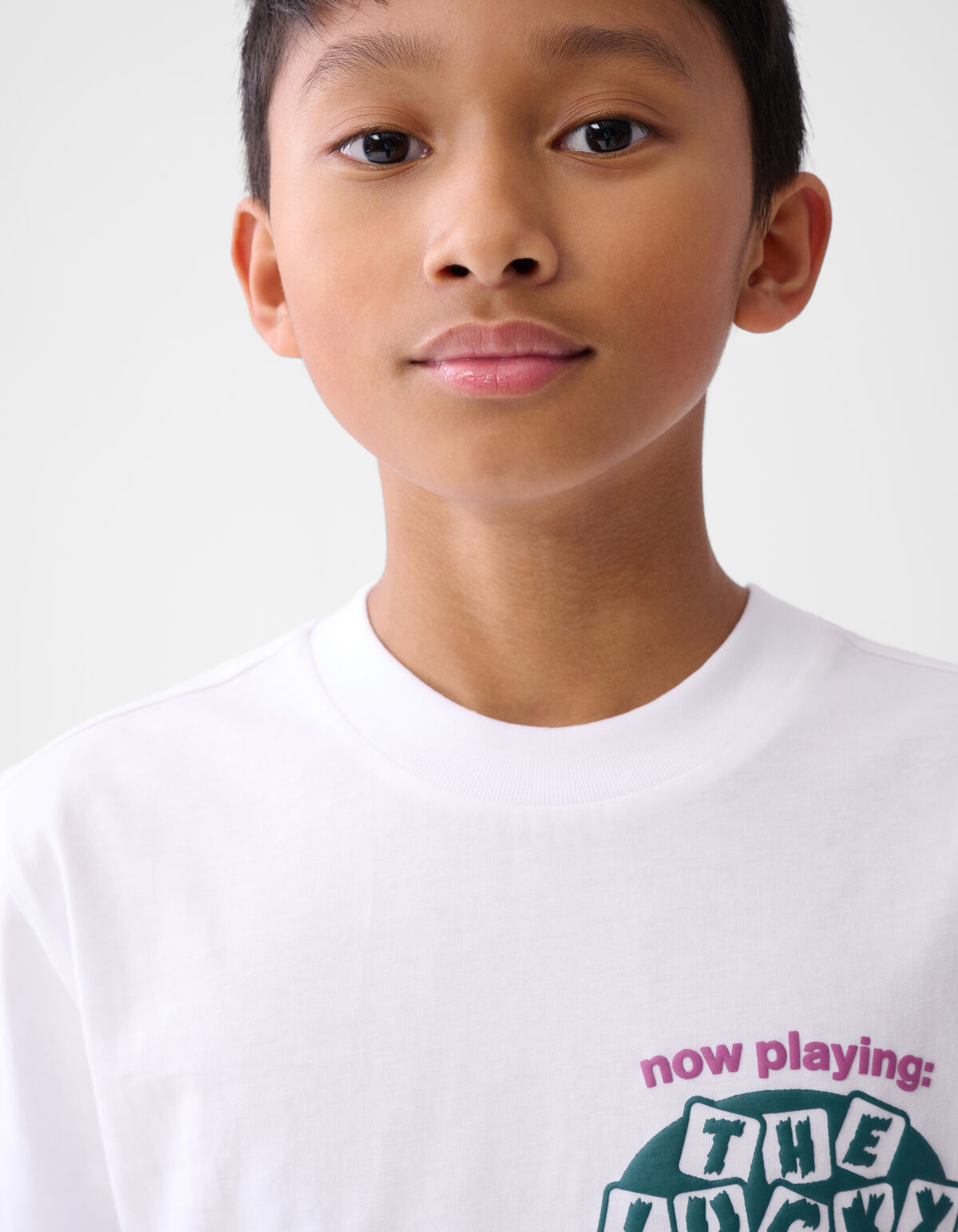 Artwork T-shirt Wit SHOEBY BOYS