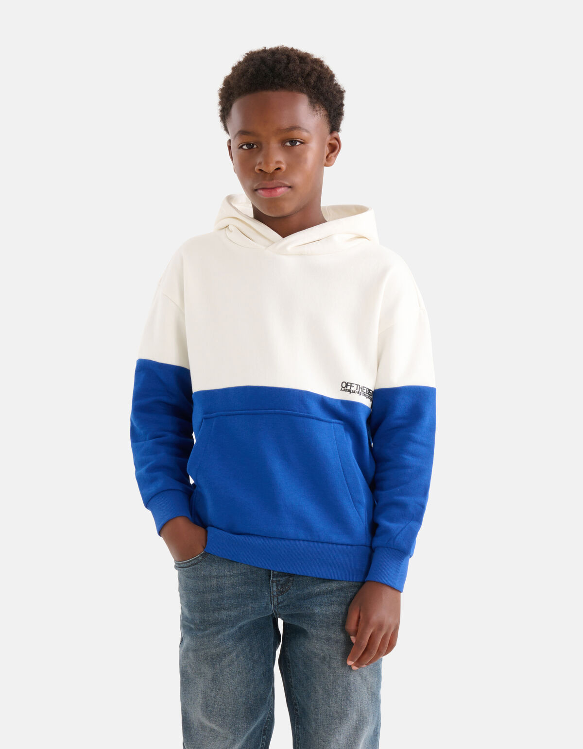 Colorblock Hoodie Blauw SHOEBY BOYS