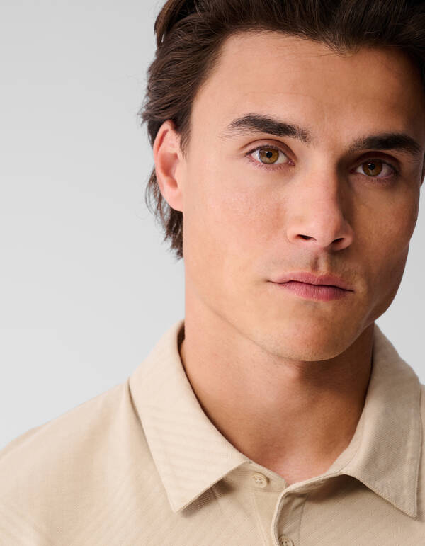 Jacquard Polo Zand SHOEBY MEN