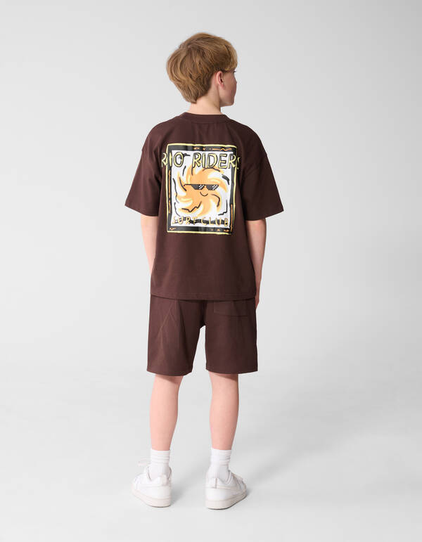 Riders Artwork Short Donkerbruin SHOEBY BOYS