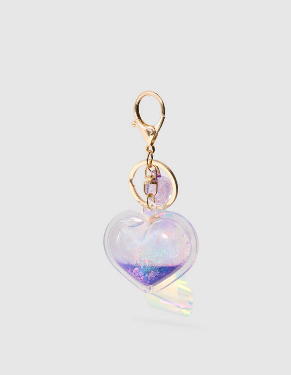 Heart Sleutelhanger Paars SHOEBY ACCESSOIRES