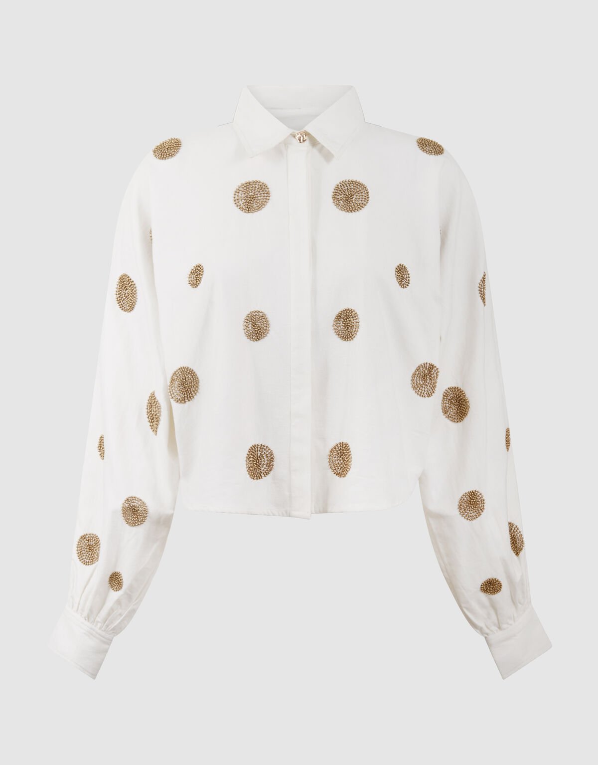 Beaded Stippen Blouse Wit By Mieke SHOEBY WOMEN