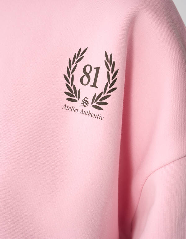 Social Club Artwork Sweater Roze SHOEBY WOMEN