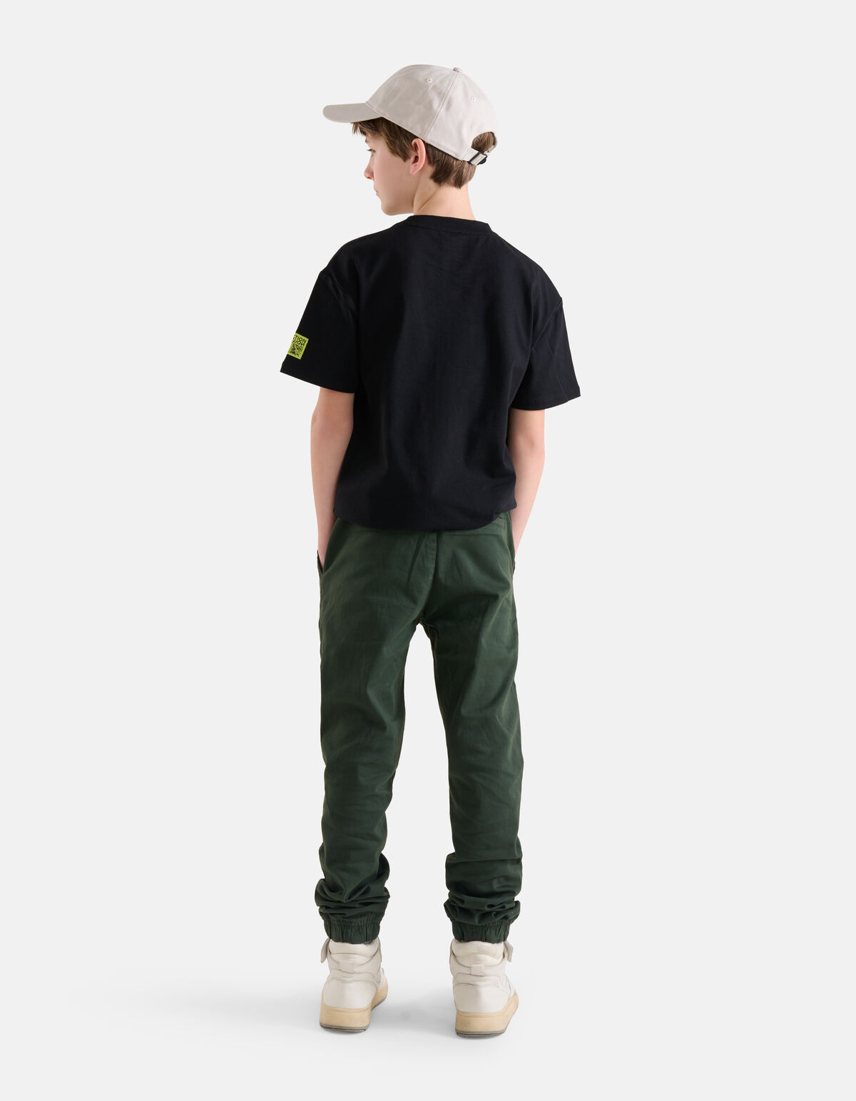 Oversized T-shirt Zwart SHOEBY BOYS