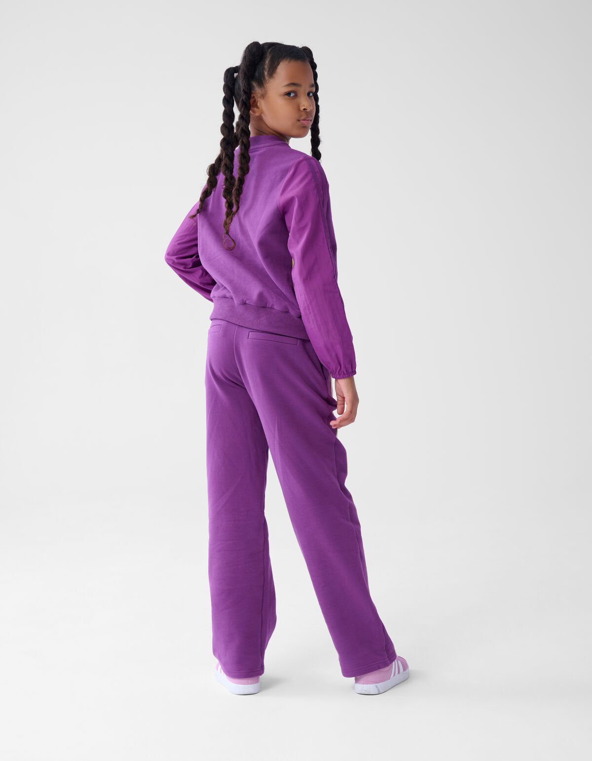 Sporty Stripe Broek Paars SHOEBY GIRLS