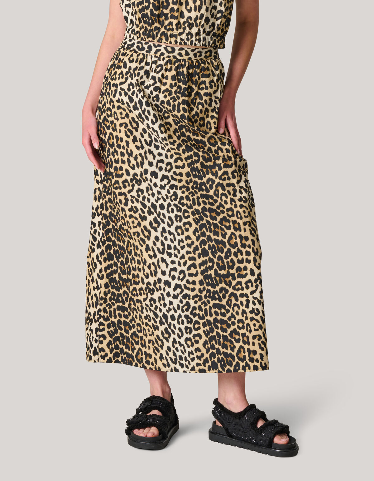 Leopard Poplin Maxi Rok SHOEBY WOMEN