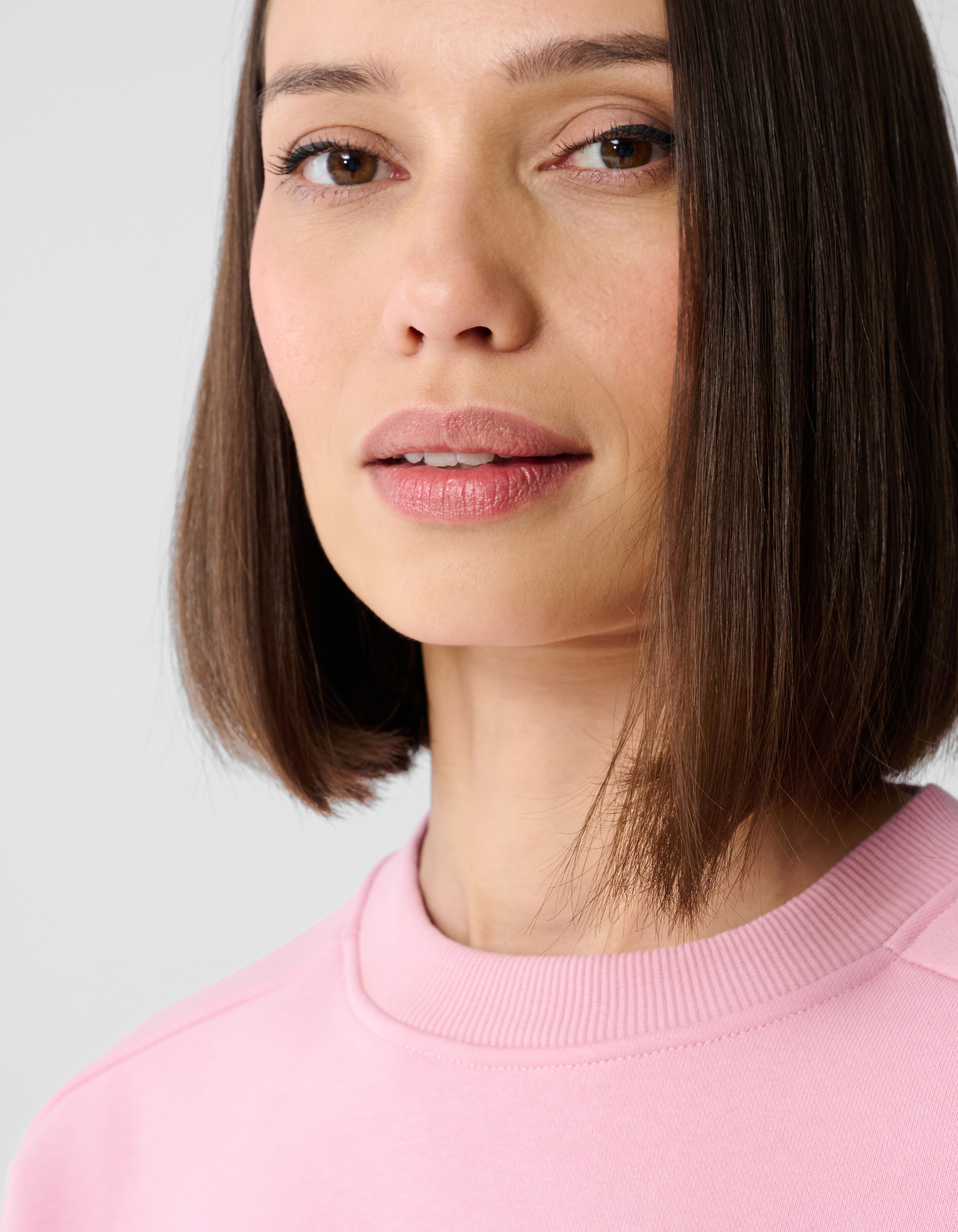 Satijnen Mix Sweater Lichtroze SHOEBY WOMEN