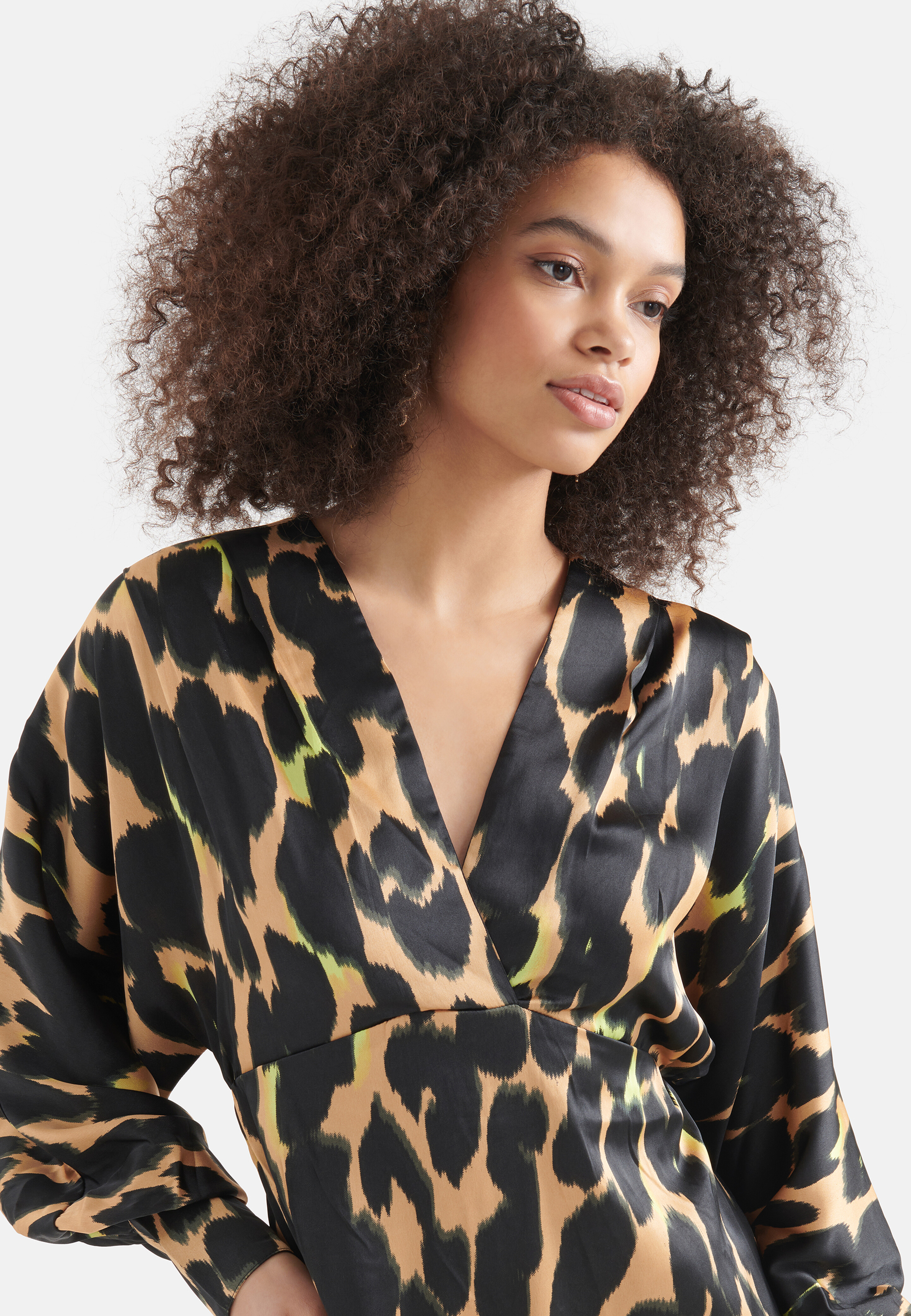 Leopard Maxi Jurk Bruin SHOEBY WOMEN