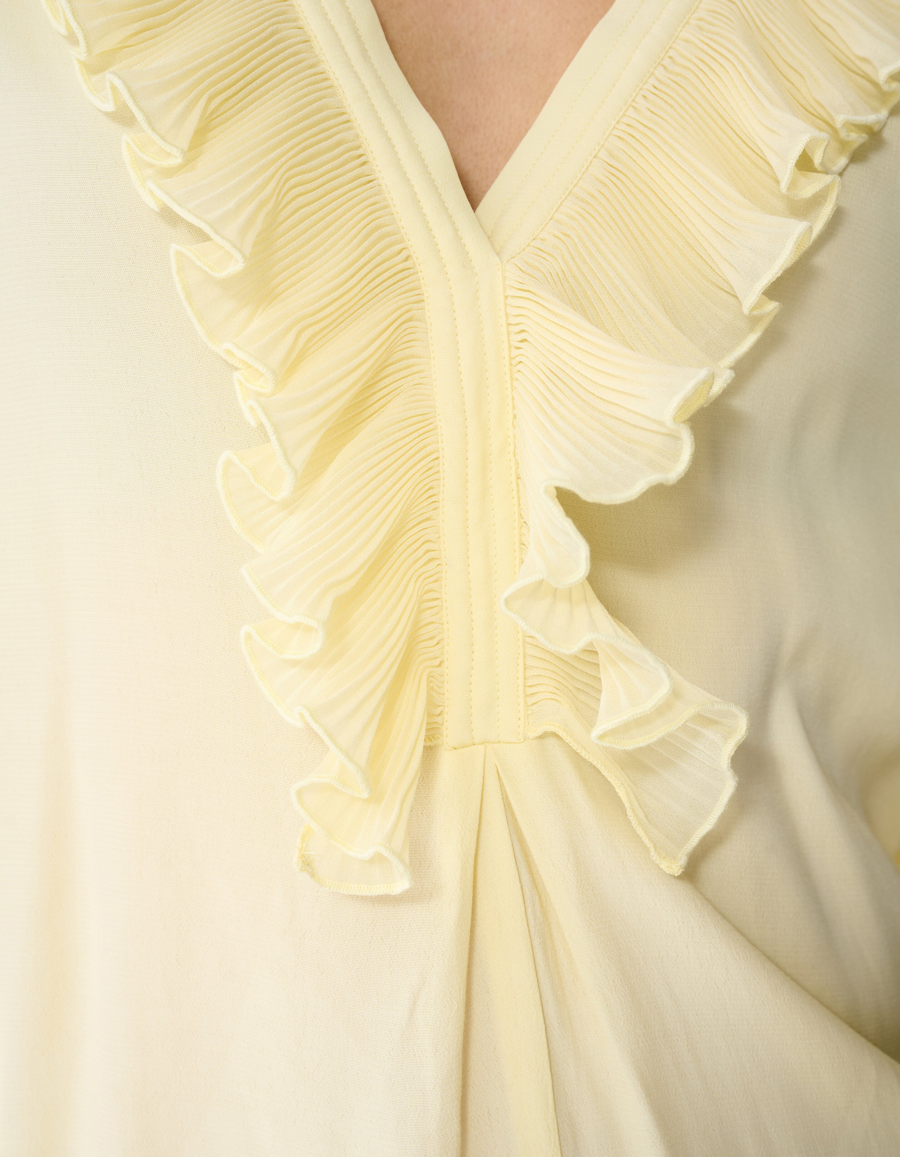 Oversized Volant Blouse Lichtgeel SHOEBY WOMEN