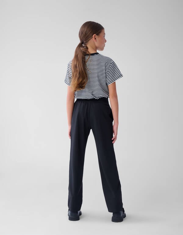 Basis Wide Leg Broek Zwart SHOEBY GIRLS