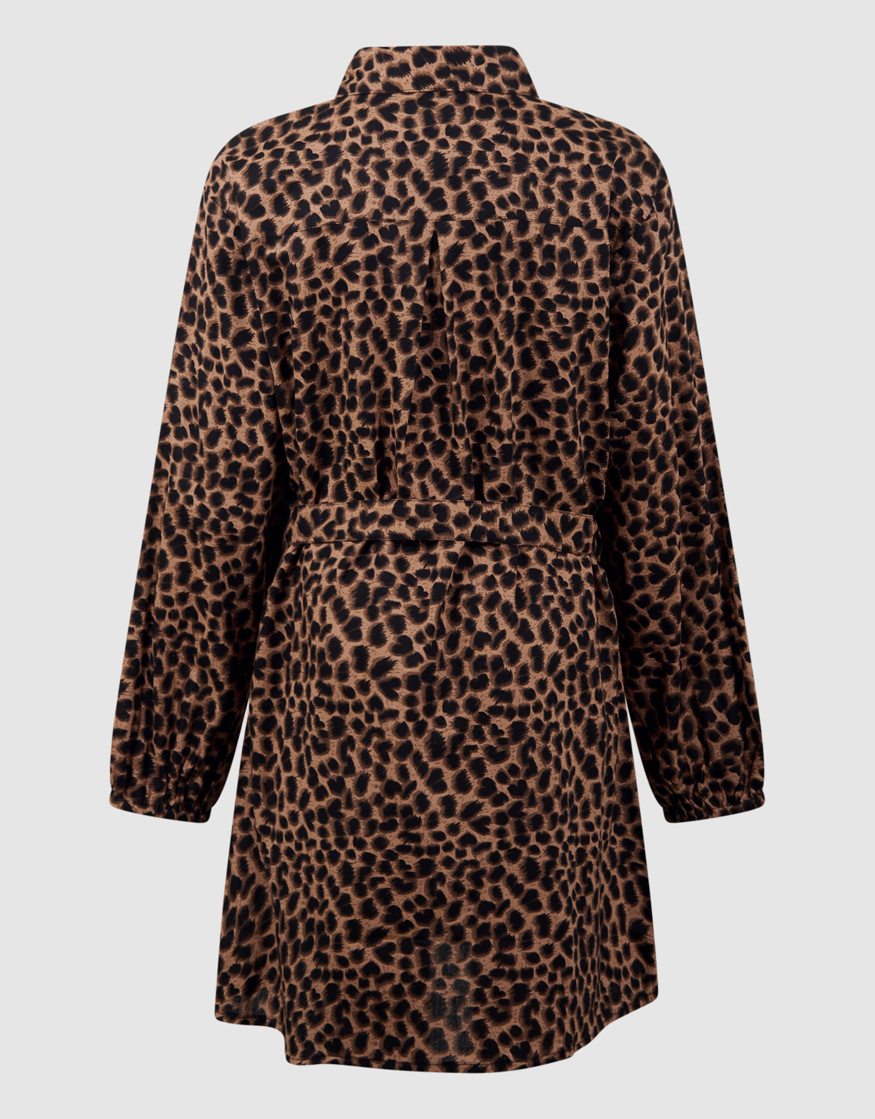 Leopard Mini Jurk Bruin SHOEBY GIRLS