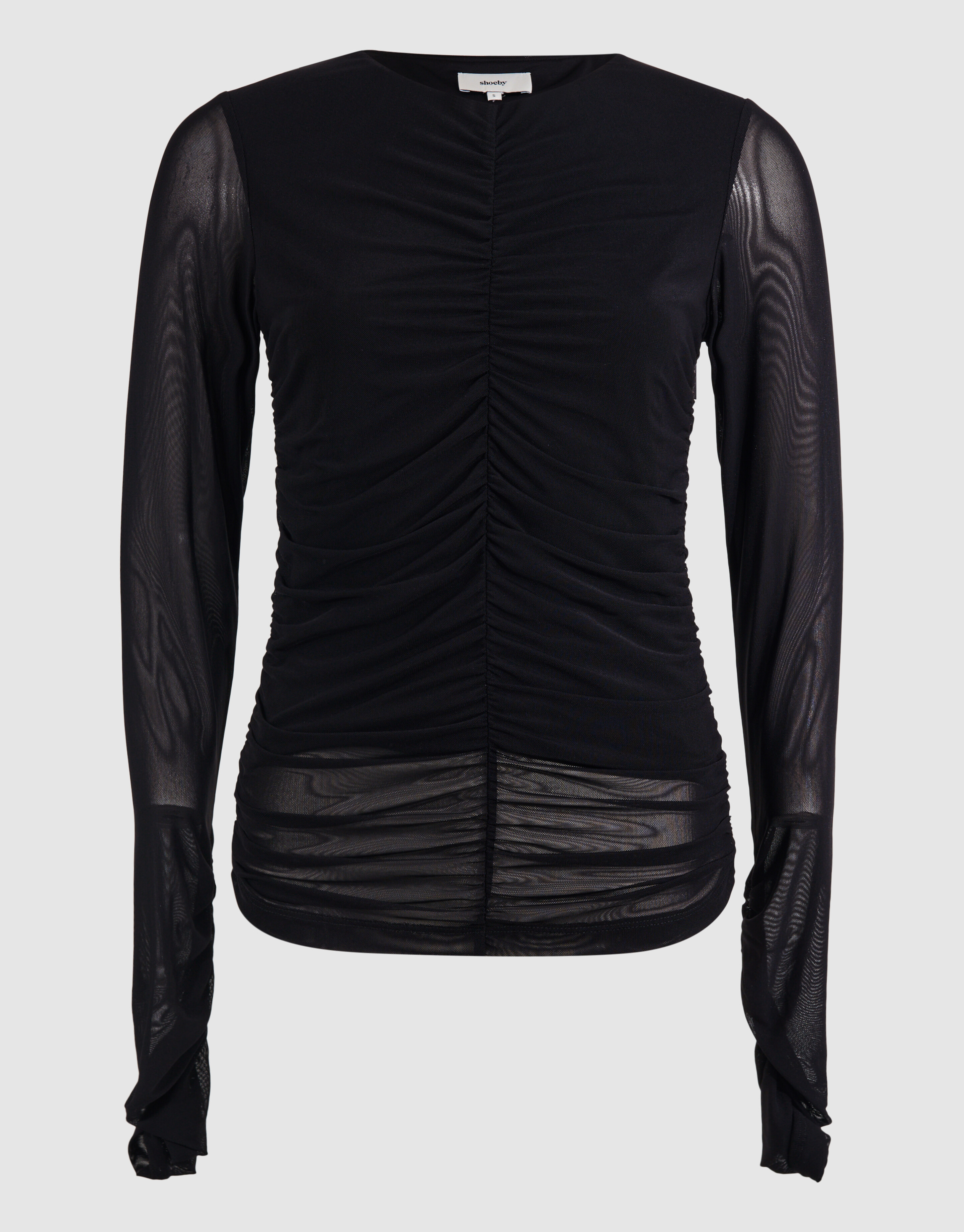 Sheering Mesh Top Zwart SHOEBY WOMEN