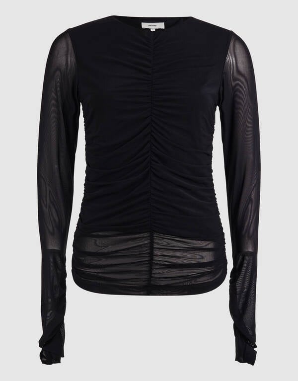 Sheering Mesh Top Zwart SHOEBY WOMEN