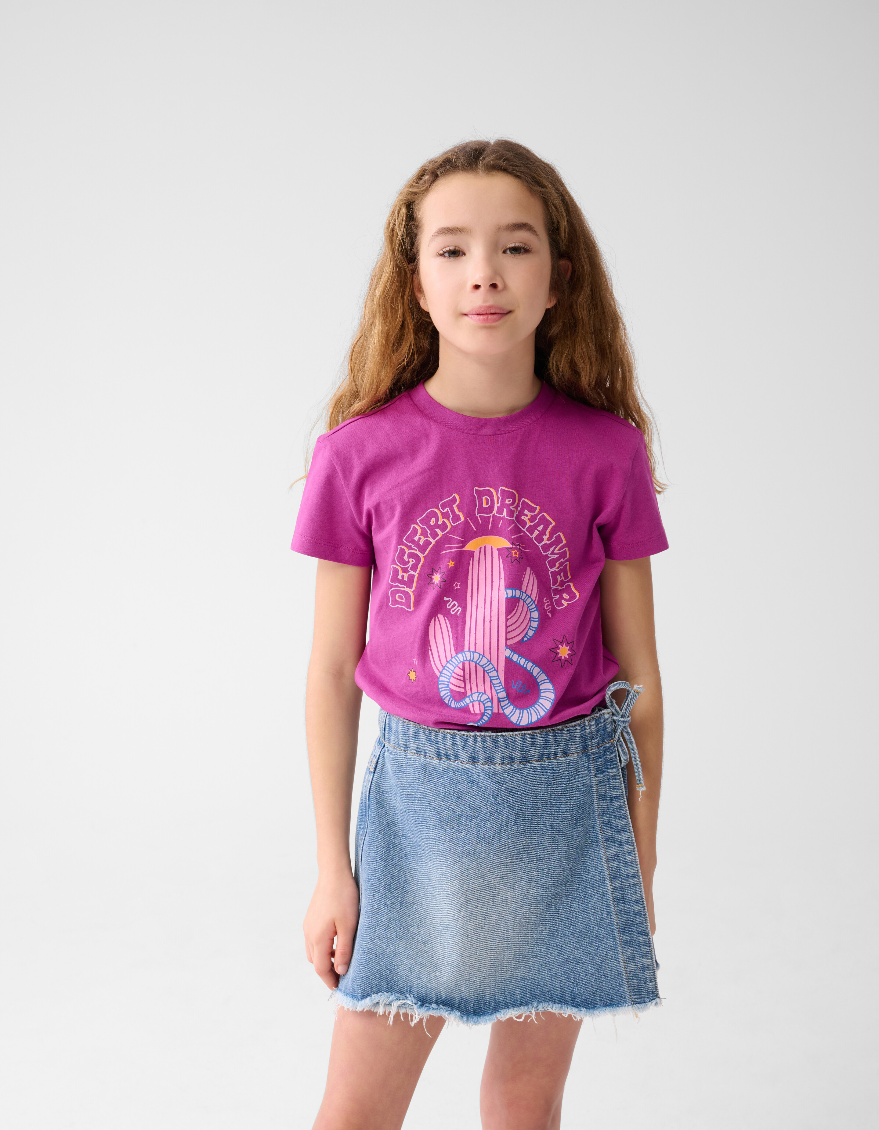 Artwork T-shirt Donkerroze SHOEBY GIRLS