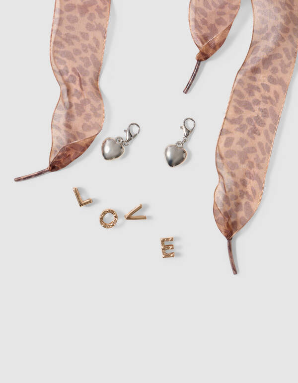 Leopard Schoenveters Bruin SHOEBY ACCESSOIRES