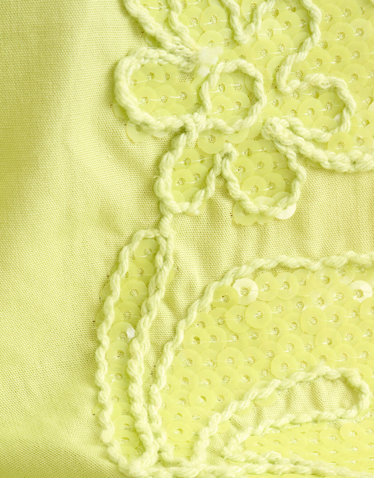 Pailletten Poplin Blouse Limoengroen SHOEBY WOMEN