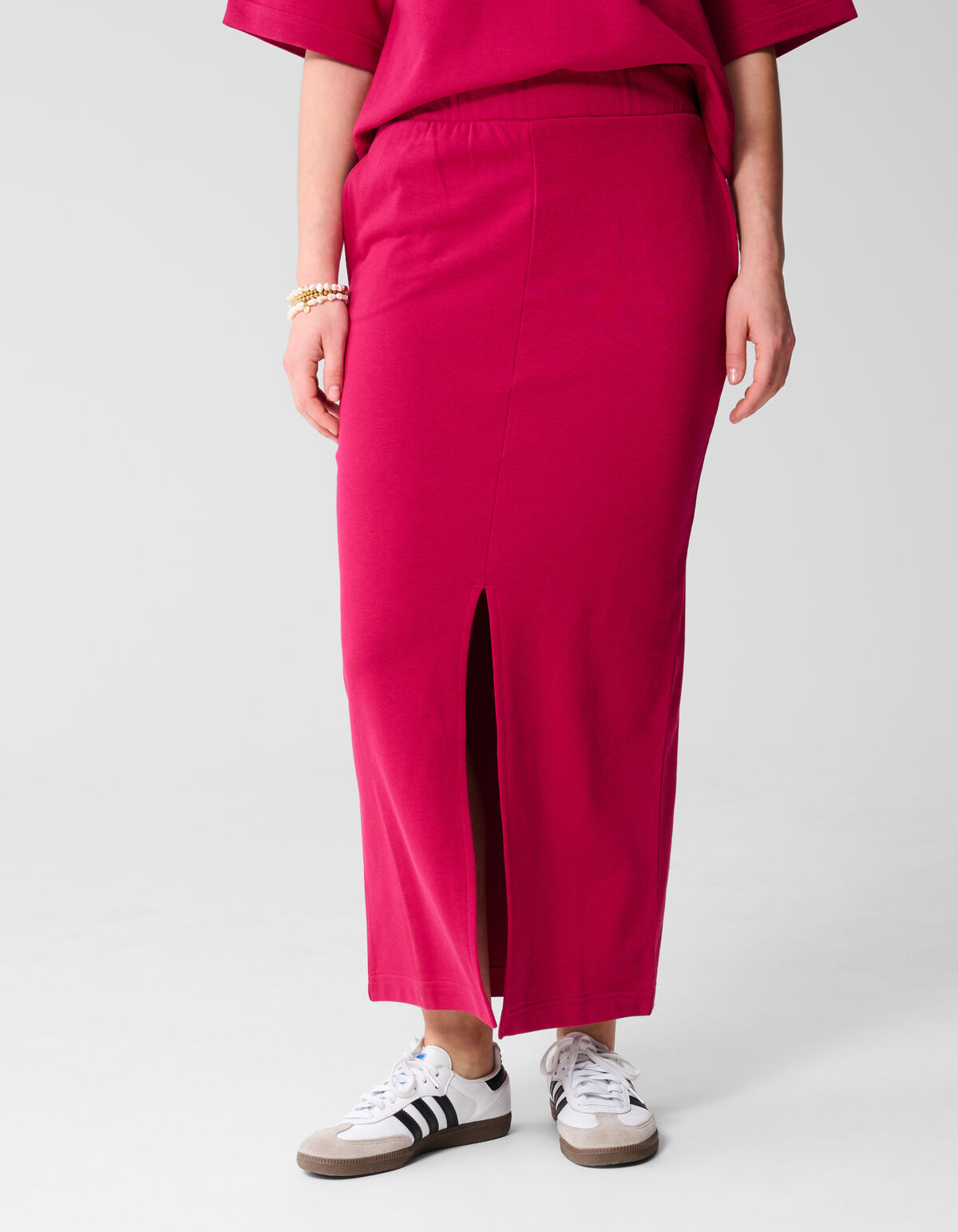 Maxi Sweat Rok Roze/Rood SHOEBY WOMEN