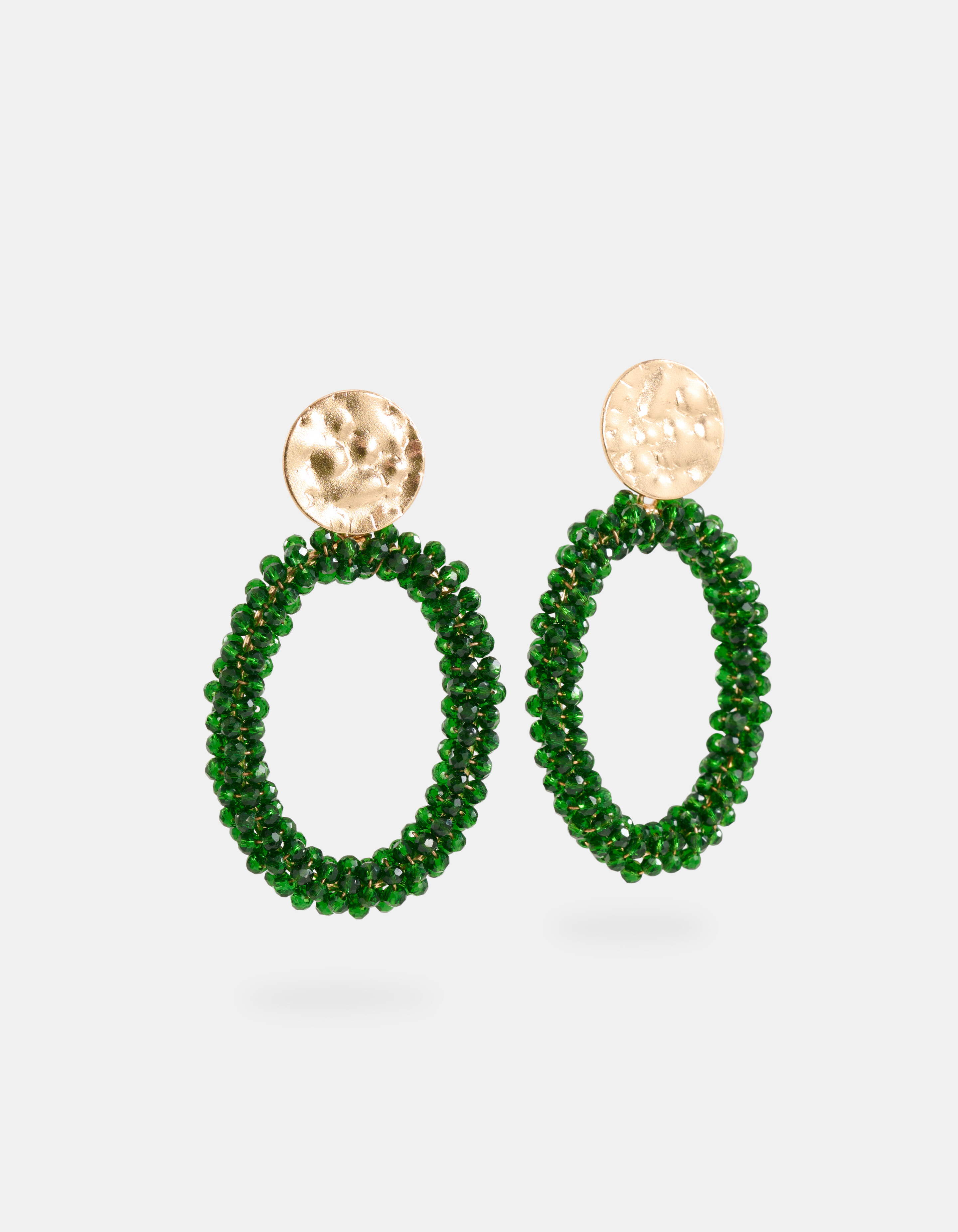 Beaded Oorbellen Groen SHOEBY ACCESSOIRES