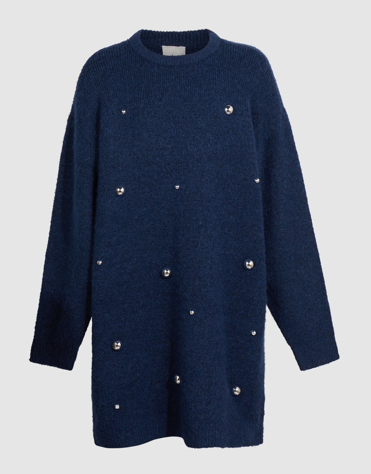 Studded Gebreide Jurk Donkerblauw SHOEBY GIRLS