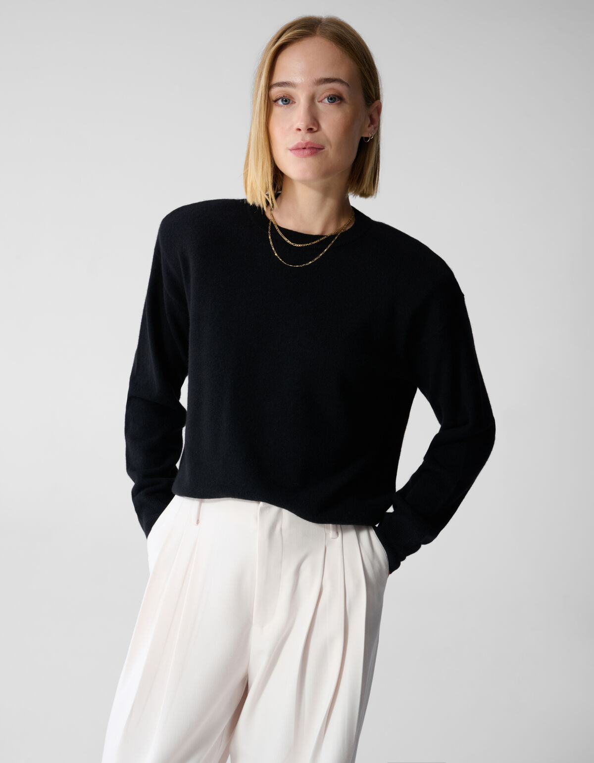 Zachte Gebreide Trui Zwart By Lonneke SHOEBY WOMEN