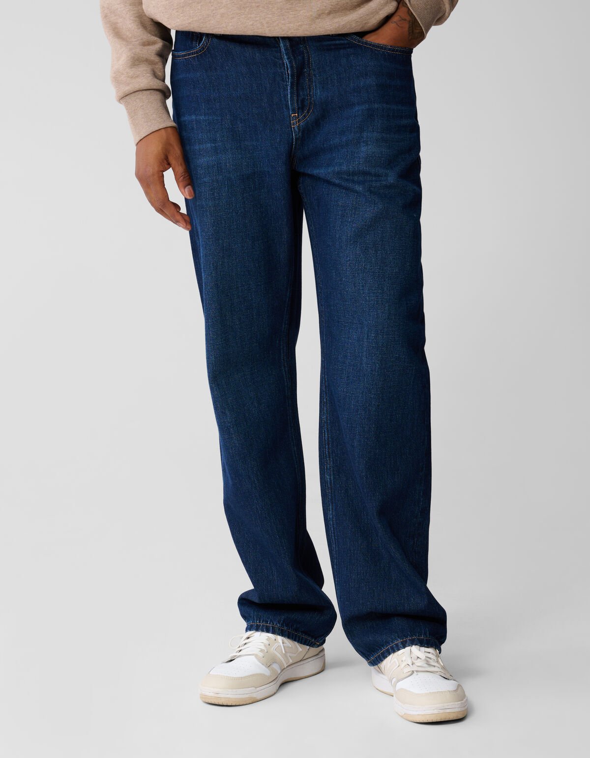 Relaxed Fit Jeans Donkerblauw SHOEBY MEN