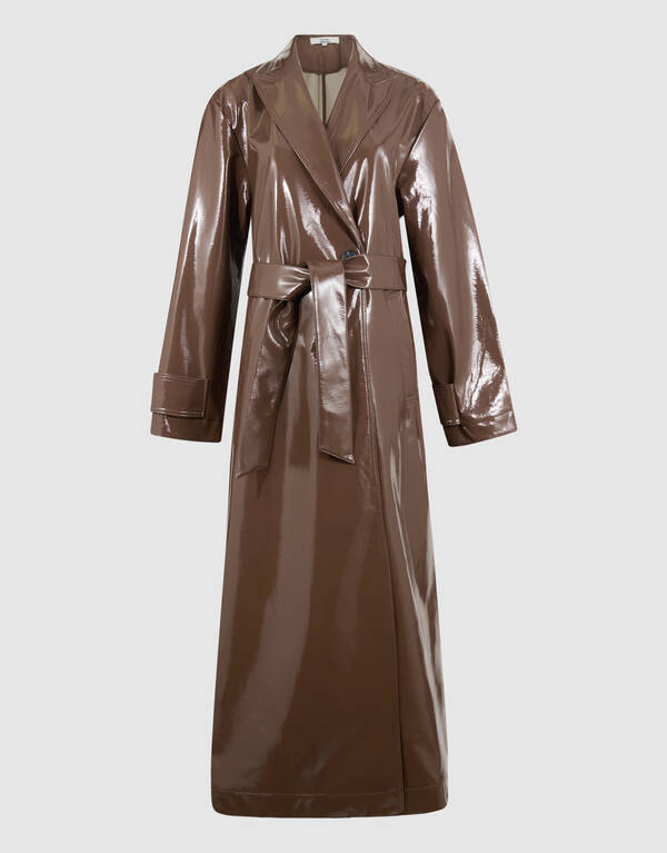 Oversized Lak Trenchcoat Bruin By Monica SHOEBY WOMEN