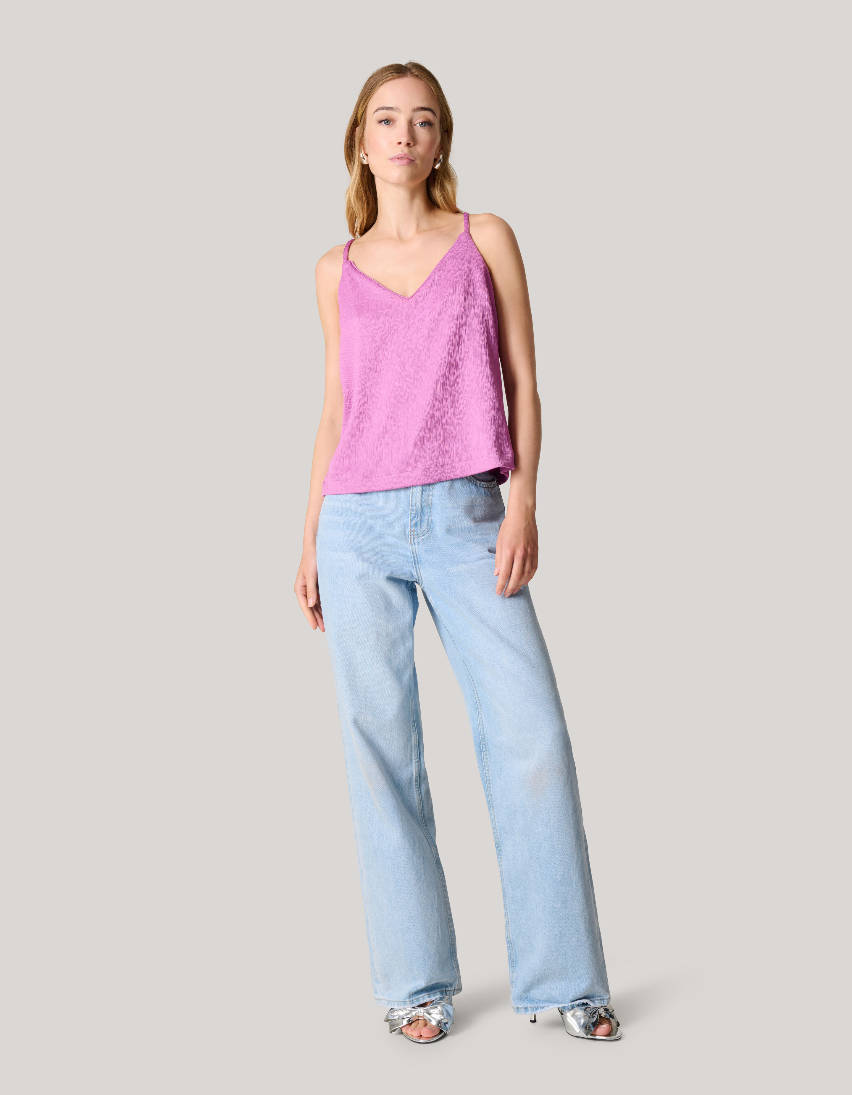 Crinkle Singlet Roze SHOEBY WOMEN