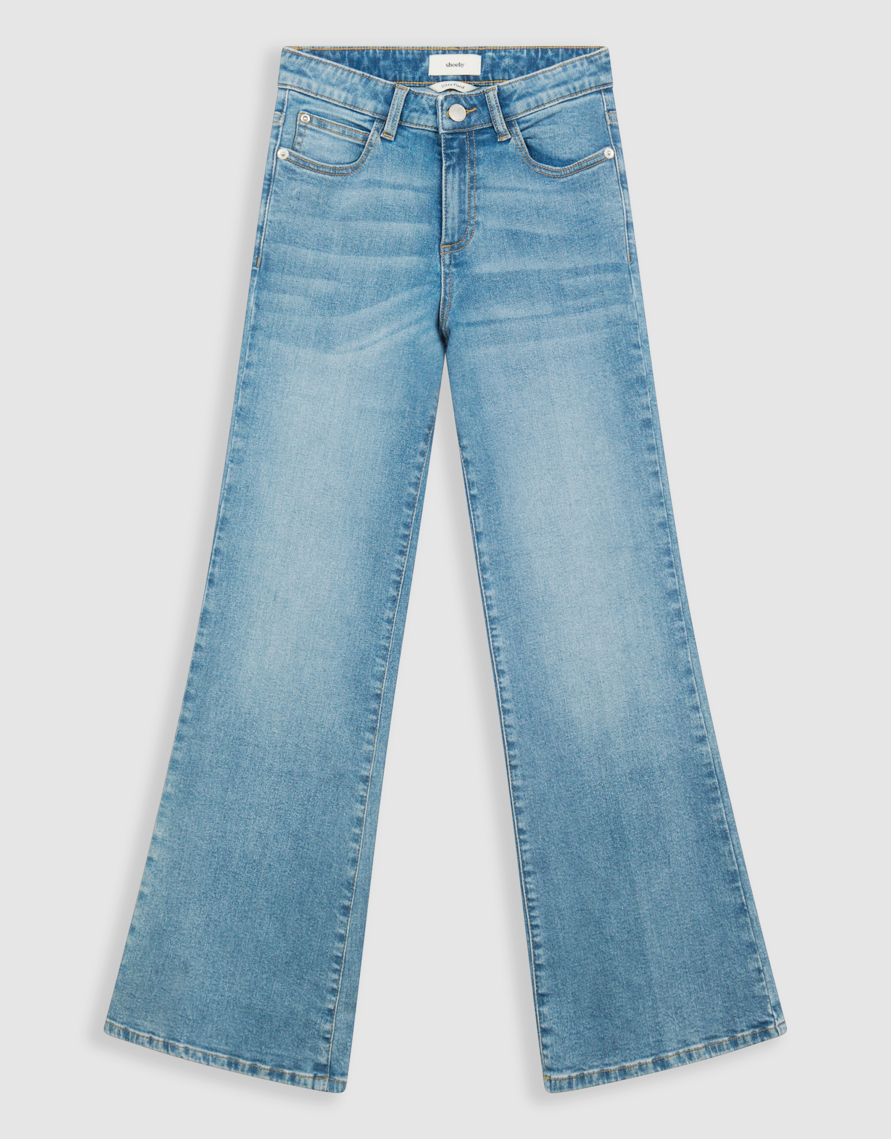 Flared Fit Jeans Blauw SHOEBY GIRLS