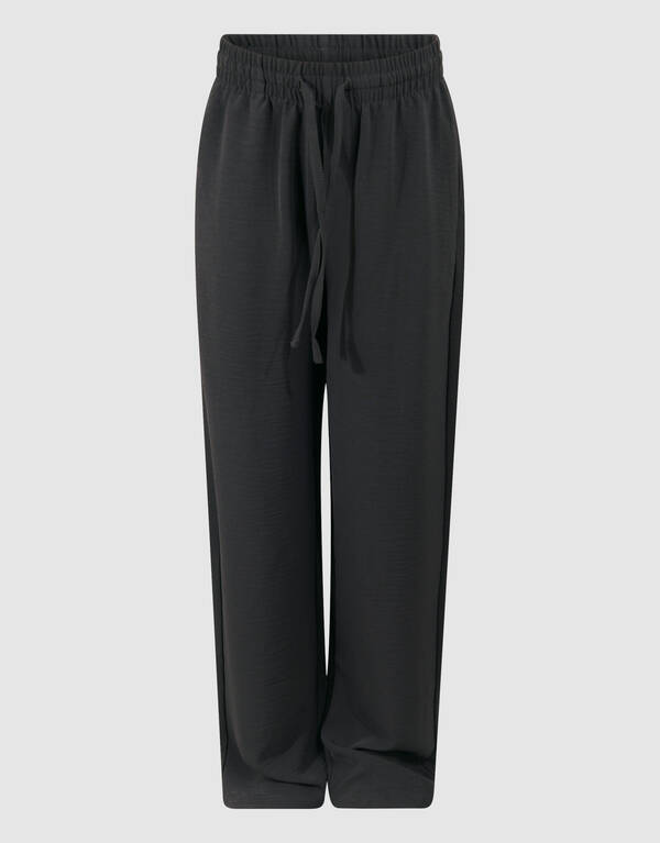 Twist Wide Leg Broek Donkergrijs SHOEBY GIRLS