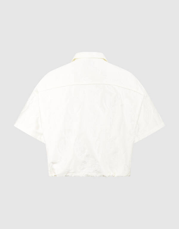 Oversized Jacquard Jack Gebroken Wit SHOEBY WOMEN