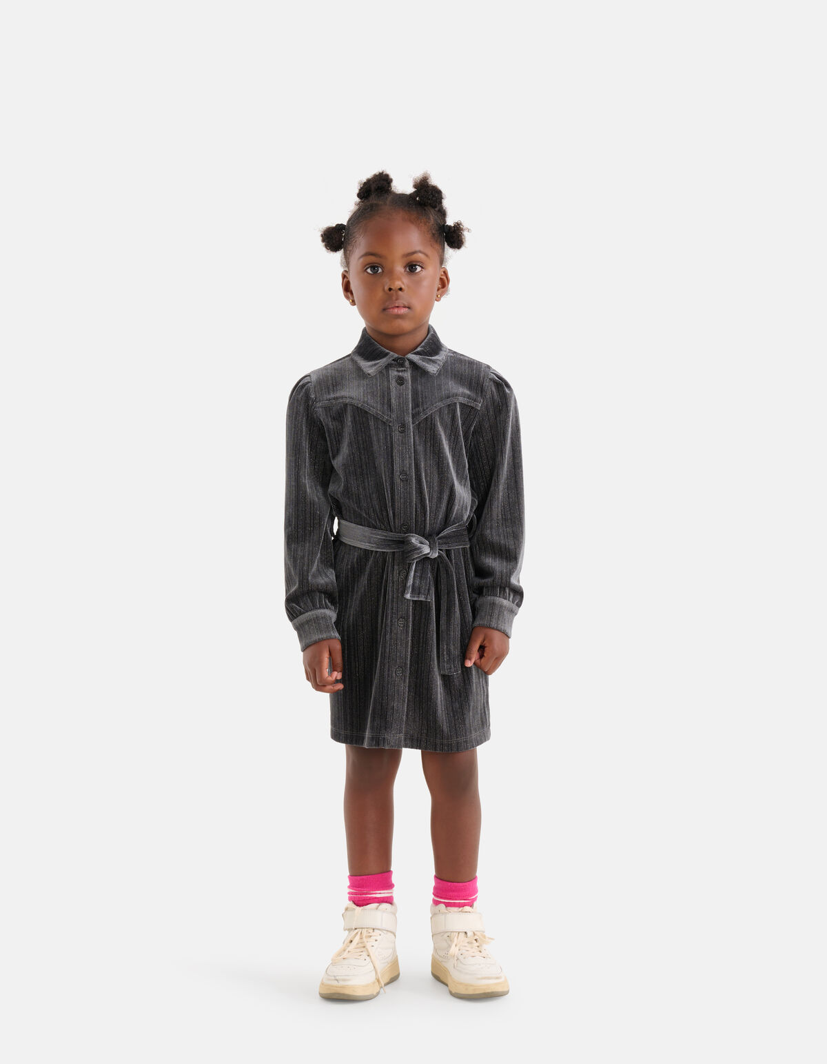 Glitter Jurk Donkergrijs SHOEBY GIRLS